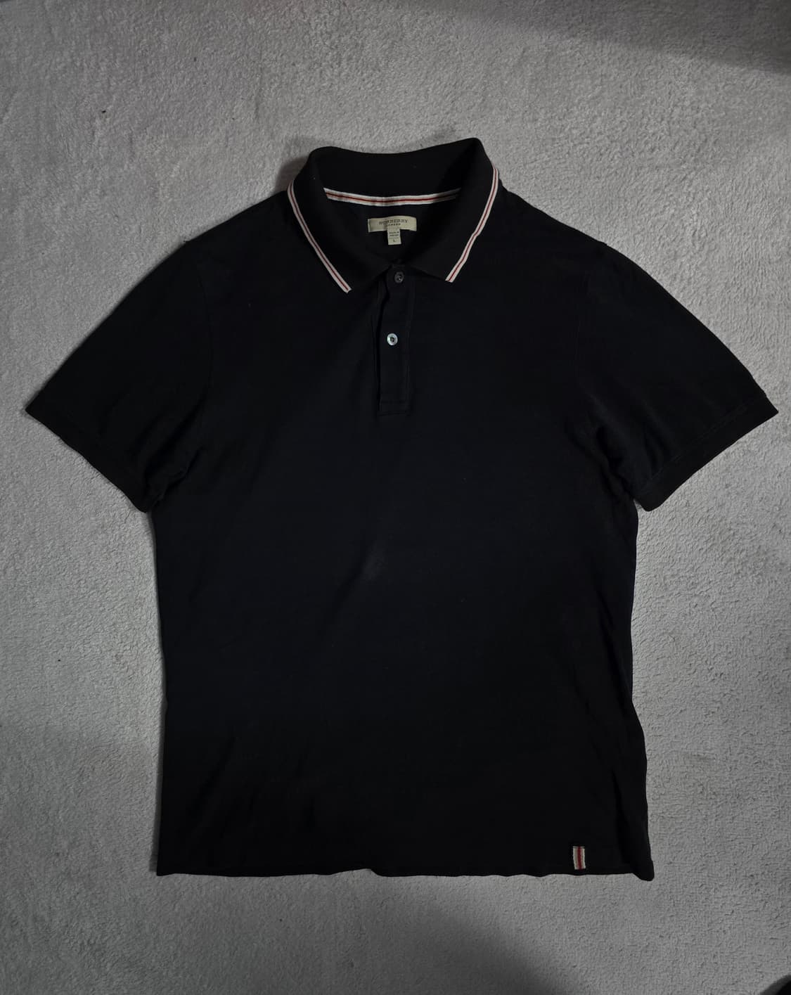 Burberry 버버리 블랙 카라 반팔 폴로티 L 상품이미지2