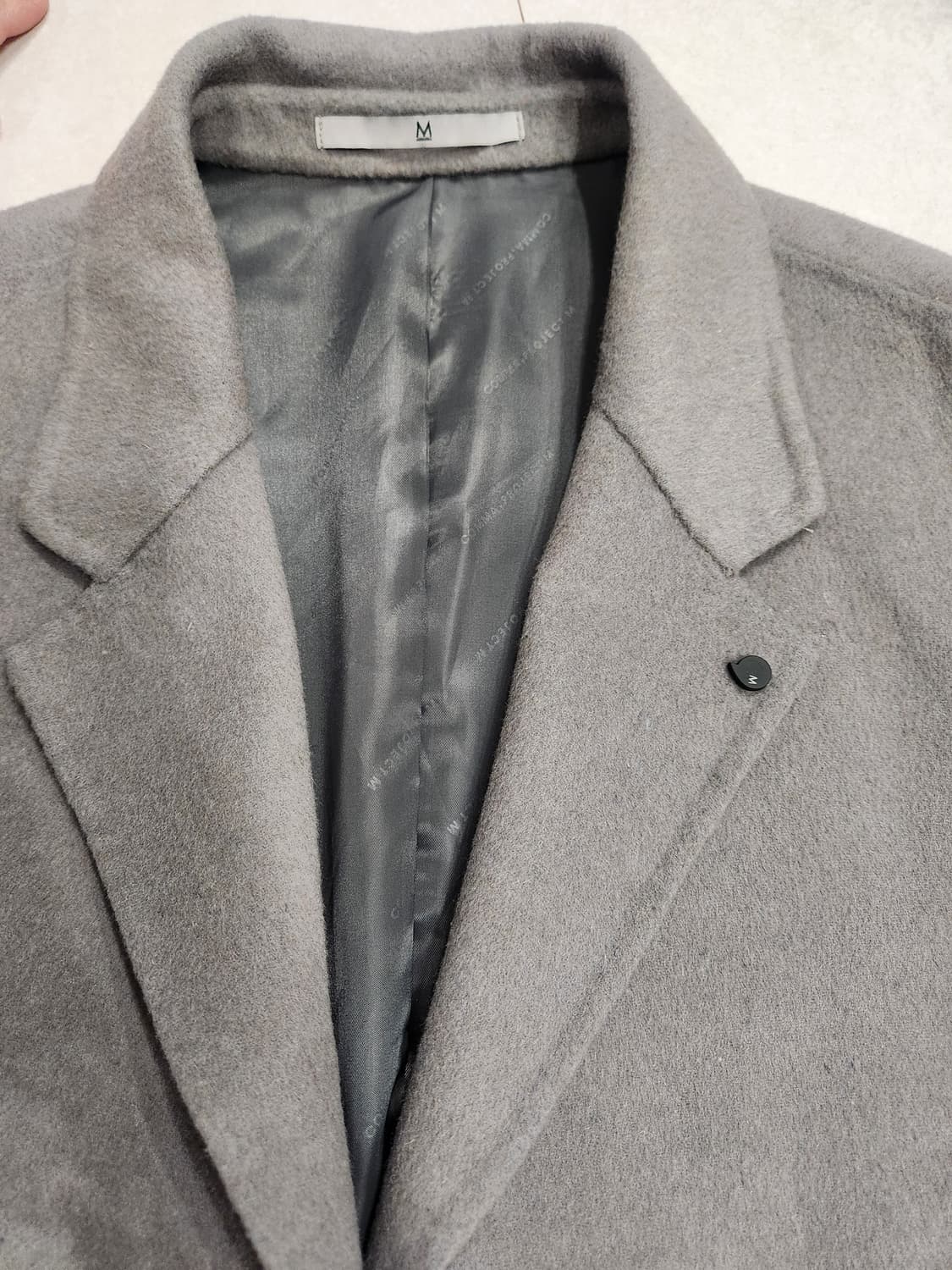 프로젝트엠. 캐시미어블랜디드핸드메이드코트 상품이미지5