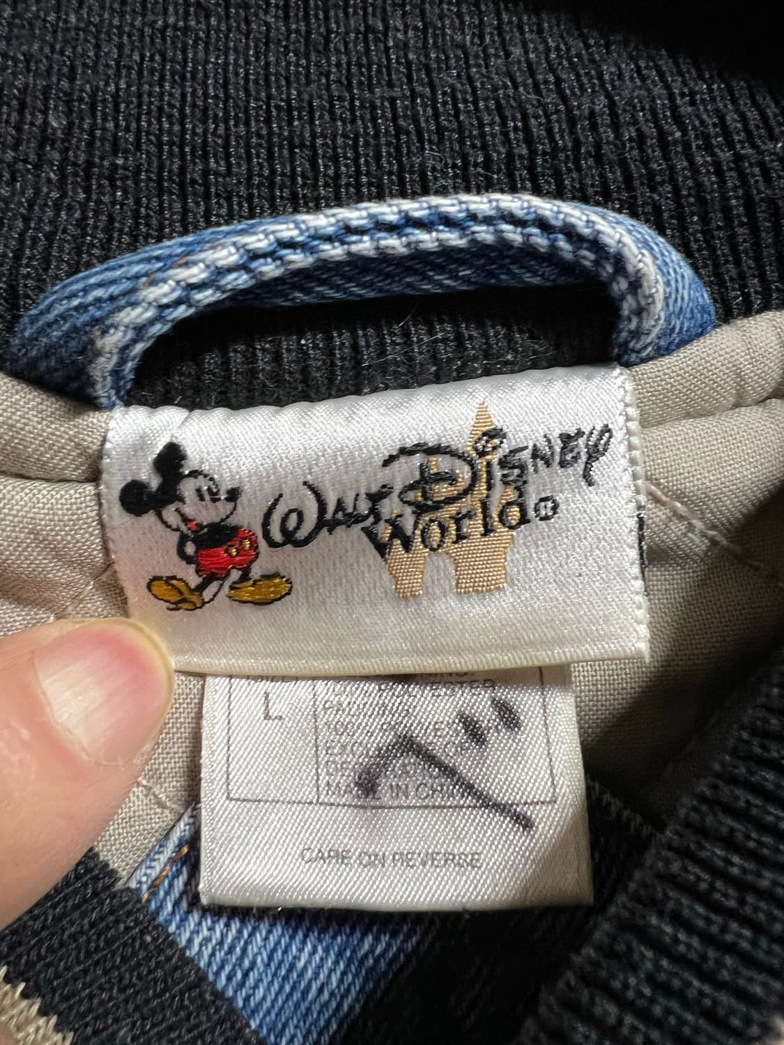 빈티지 디즈니 미키마우스 데님 자켓 상품이미지6