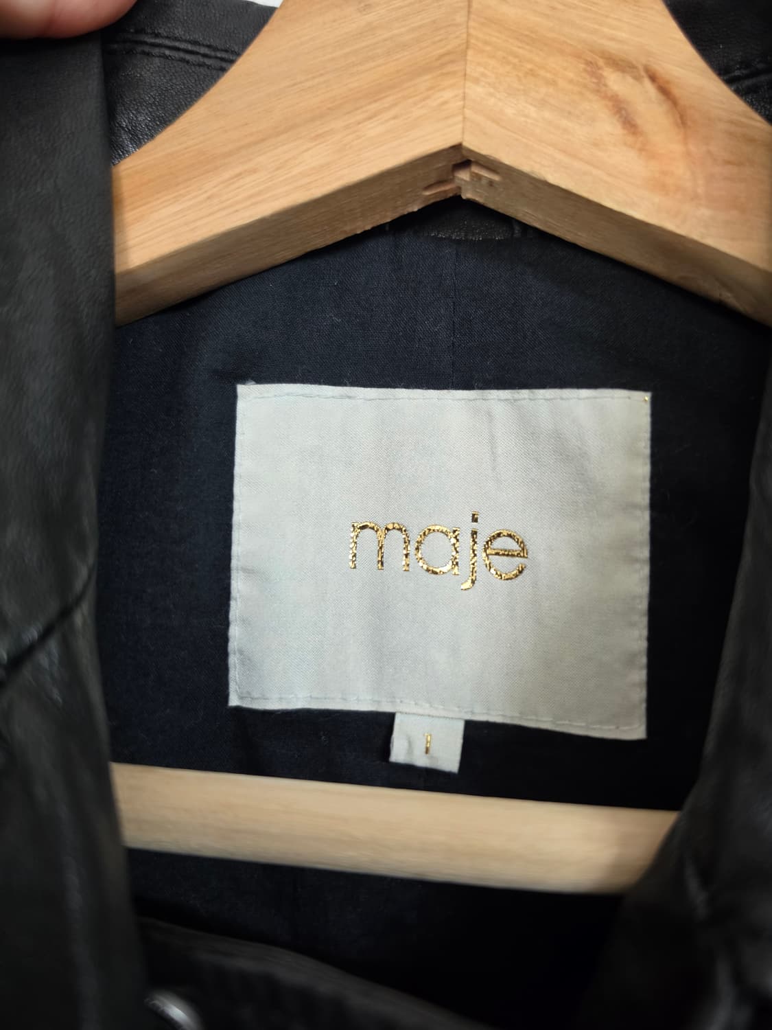 마쥬 maje 레더 베스트 자켓 1 상품이미지2