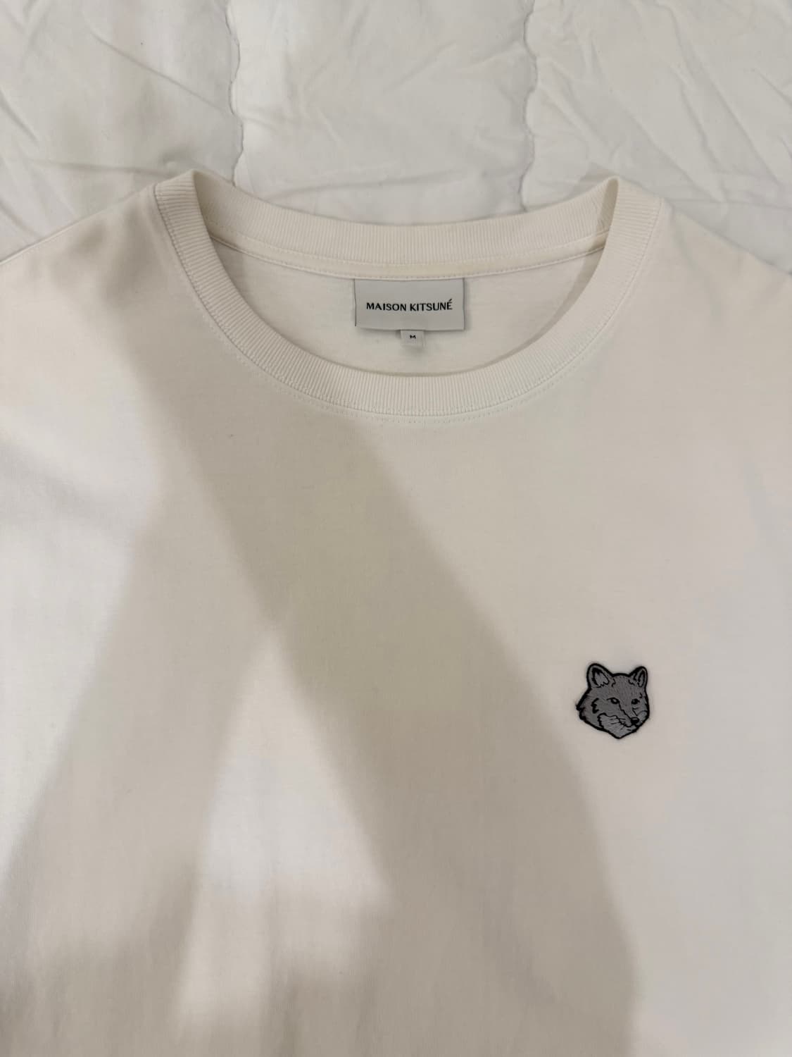 메종키츠네 그레이 폭스헤드 컴포트핏 티셔츠 상품이미지3