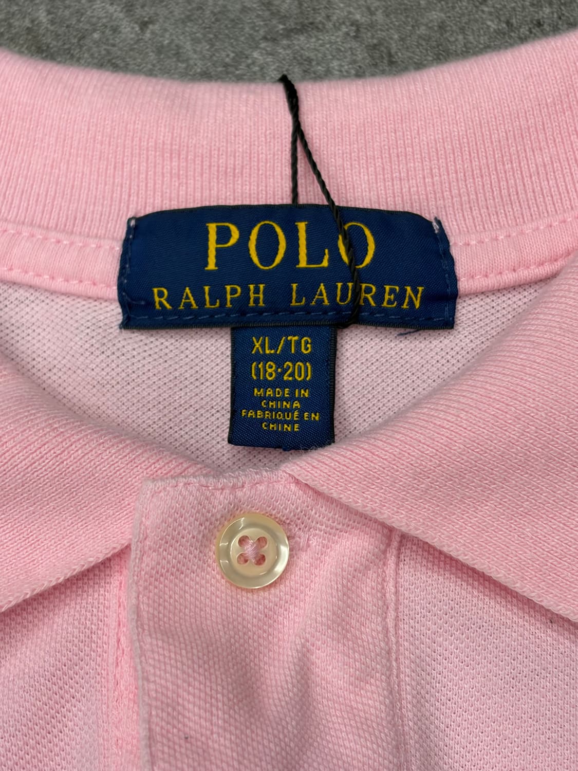 폴로 랄프로렌 빅포니 크레스트 로고 핑크색 반팔 카라티 상품이미지6