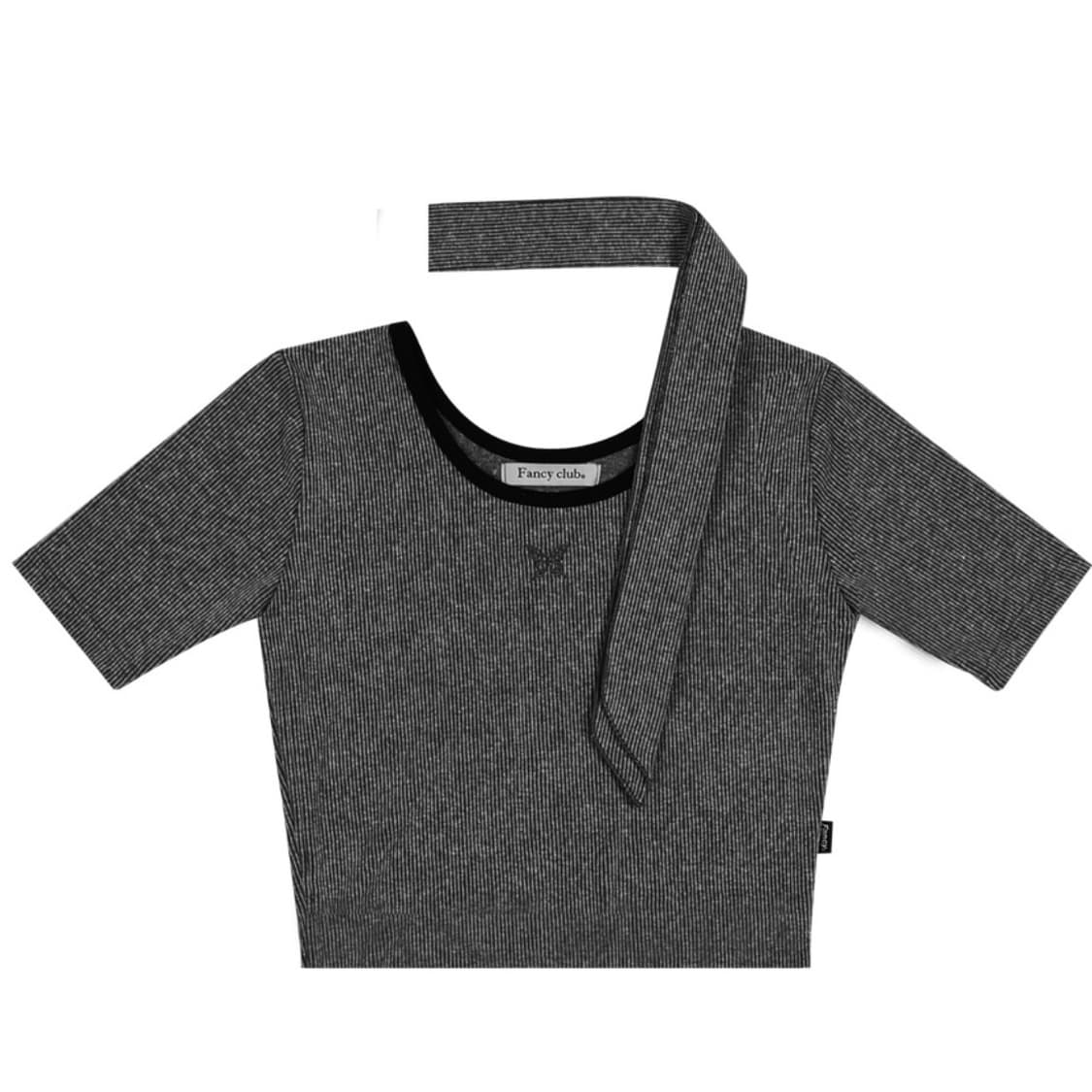 팬시클럽 라운드 쉐입 크롭 티 & 스카프 세트 상품이미지1