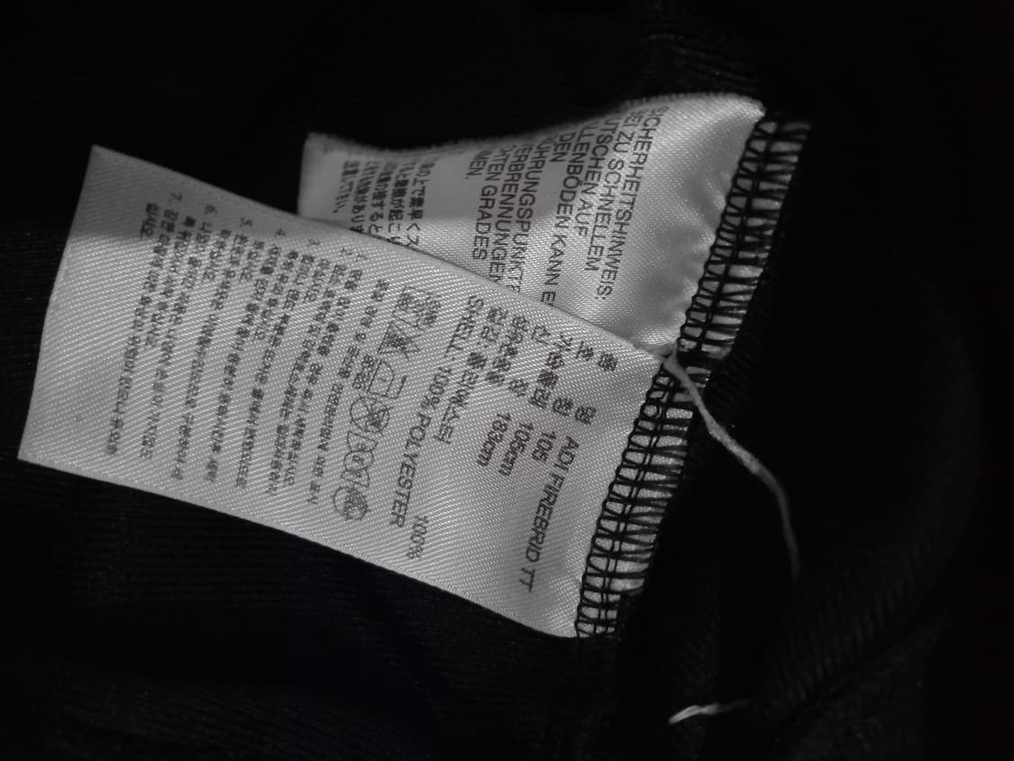 아디다스 파이어버드 블랙 검정 트랙탑 저지 져지집업 105/XL 상품이미지4