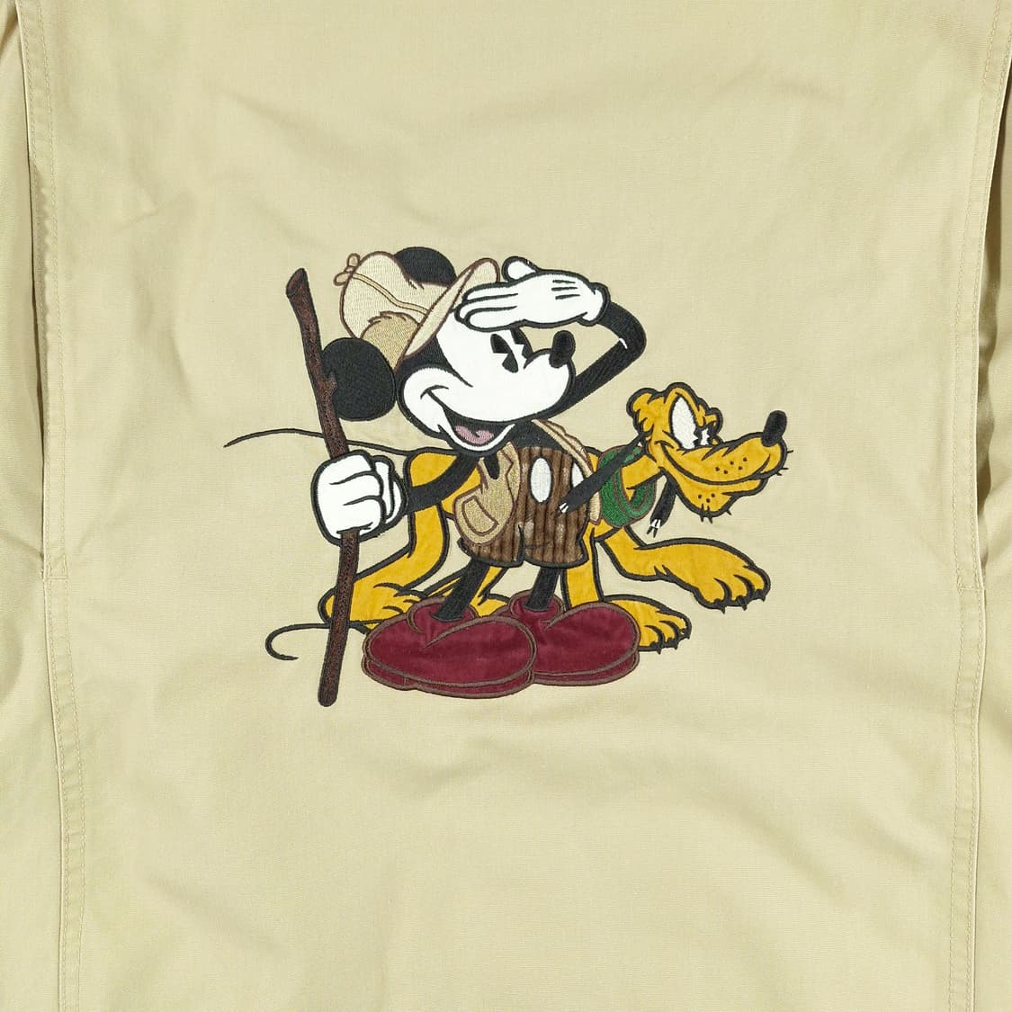 디즈니 00s 베이지 브라운 배색 코듀로이 미키마우스 패디드 캐주얼자켓 상품이미지7