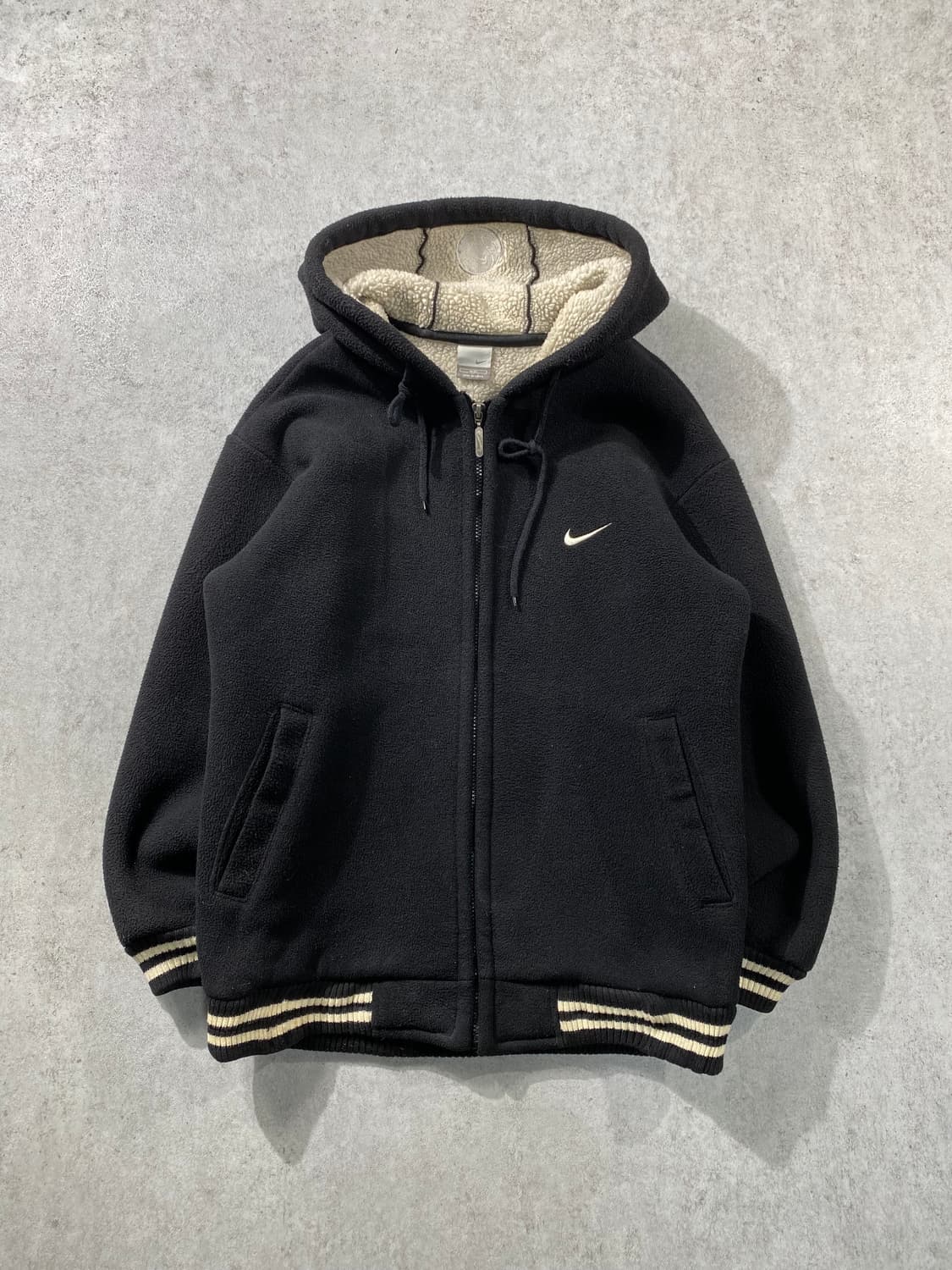 [95] 00s Nike 나이키 올드스쿨 플리스 후드집업 자켓 상품이미지1