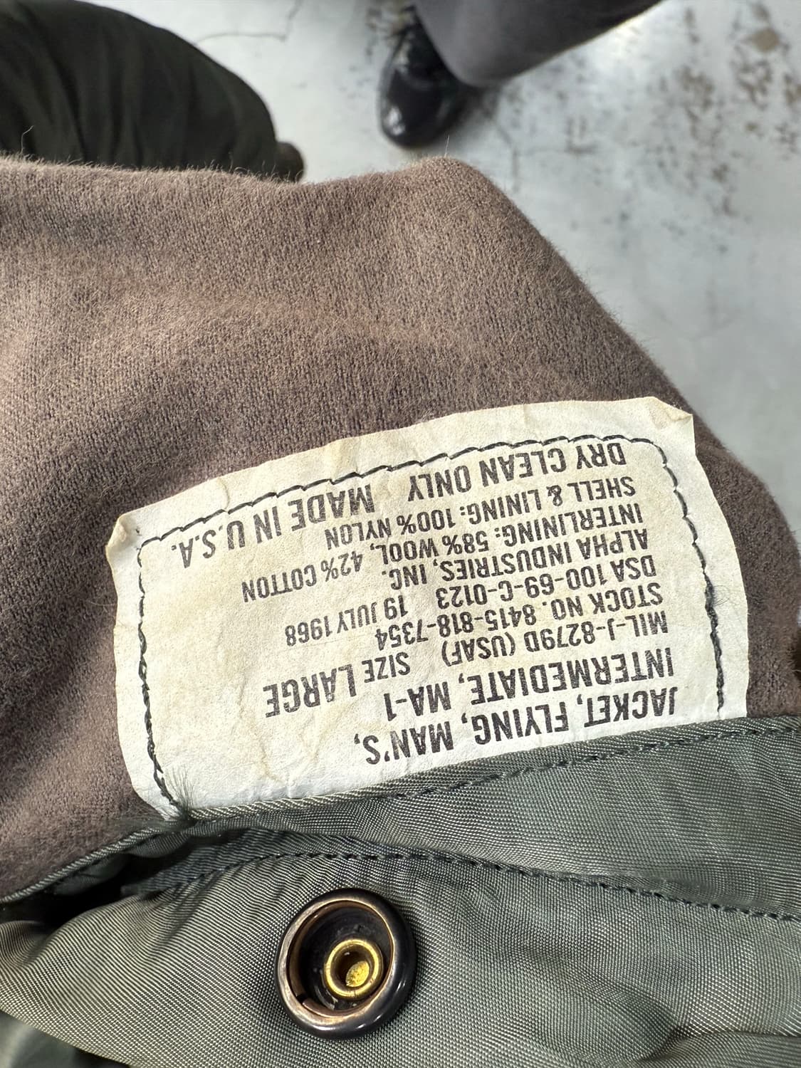 60s Alpha Industries MA-1 상품이미지5