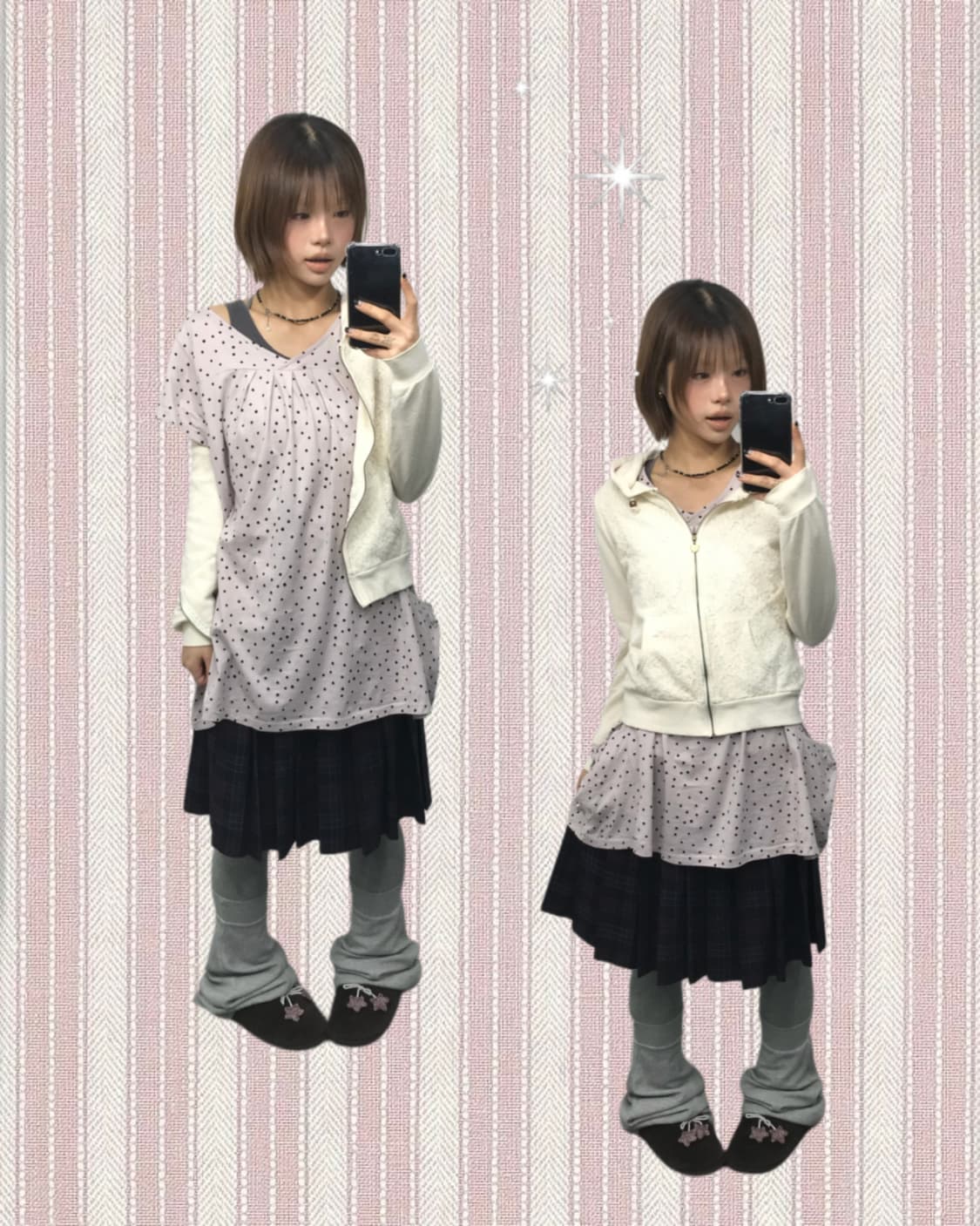 𖤐소프트 도트 레이어드 Set 𖤐 상품이미지1