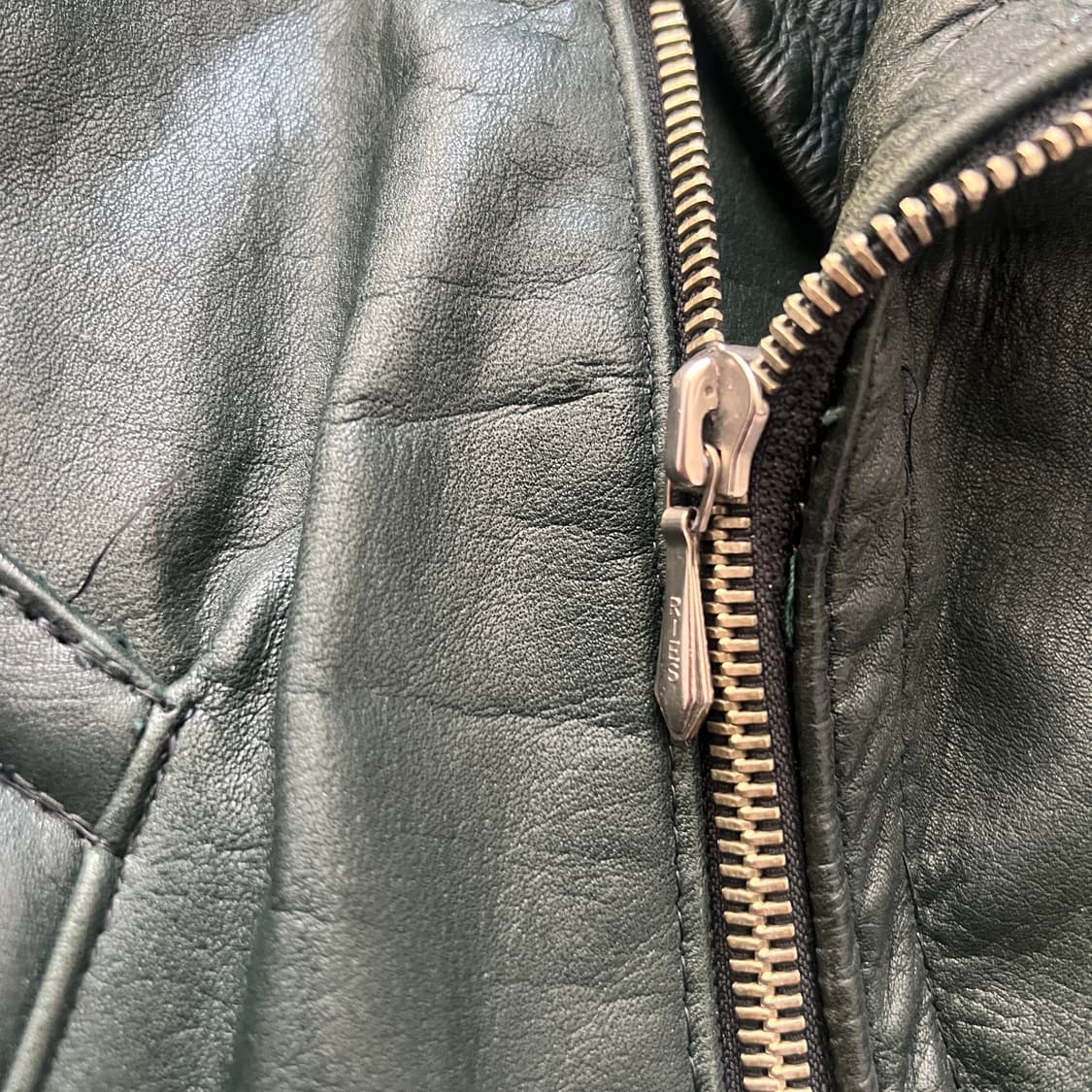 1940s 독일 홀스하이드 라이더자켓 (105) 다크그린 상품이미지9