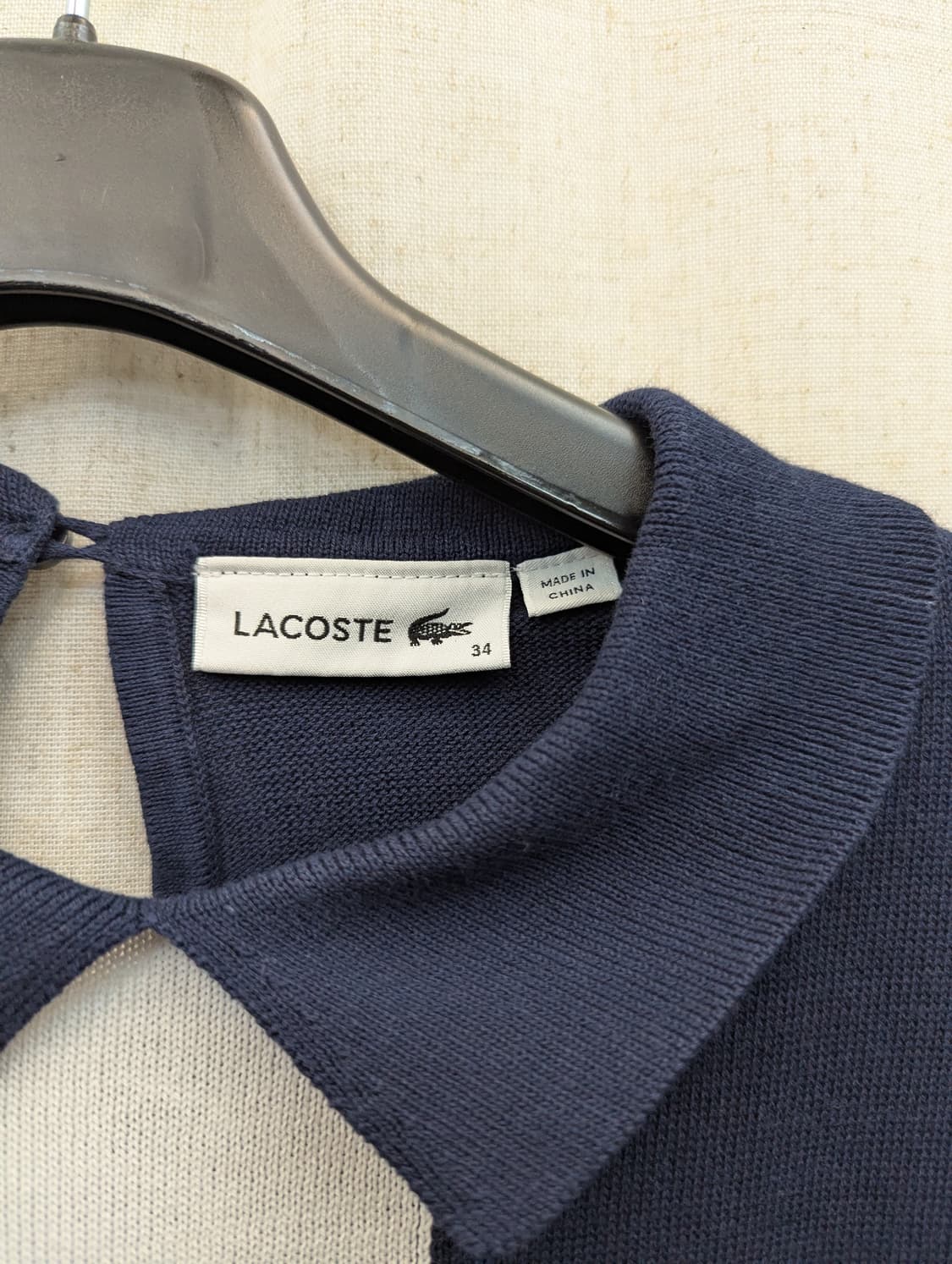 라코스테 네이비 니트 원피스 상품이미지3