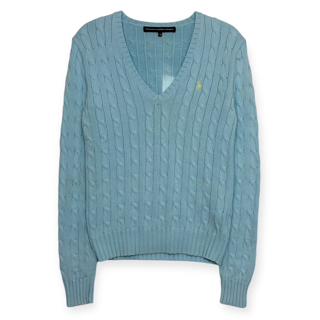 폴로 랄프로렌 브이넥 꽈배기 니트 티셔츠 상품이미지1