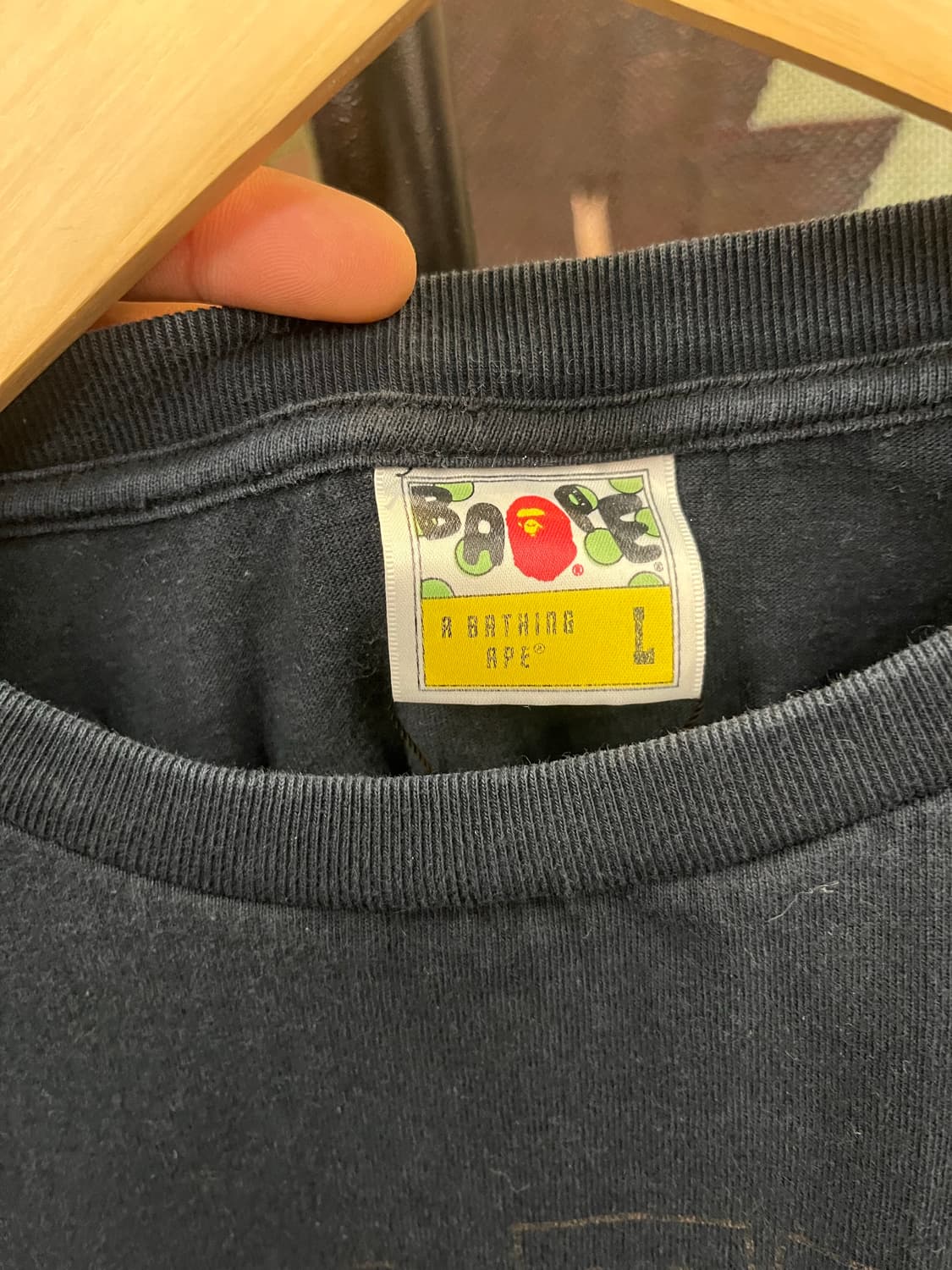 베이프 컬리지 블랙 반팔티 #csz739 상품이미지4