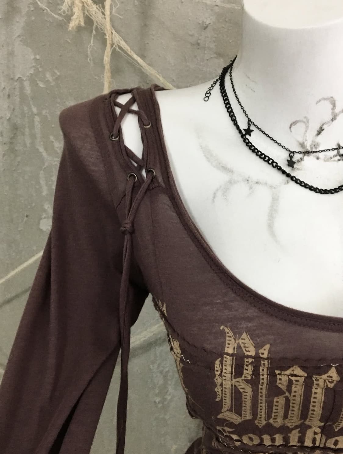 salvage 셀비지 그런지 딱붙 롱슬리브 상품이미지3