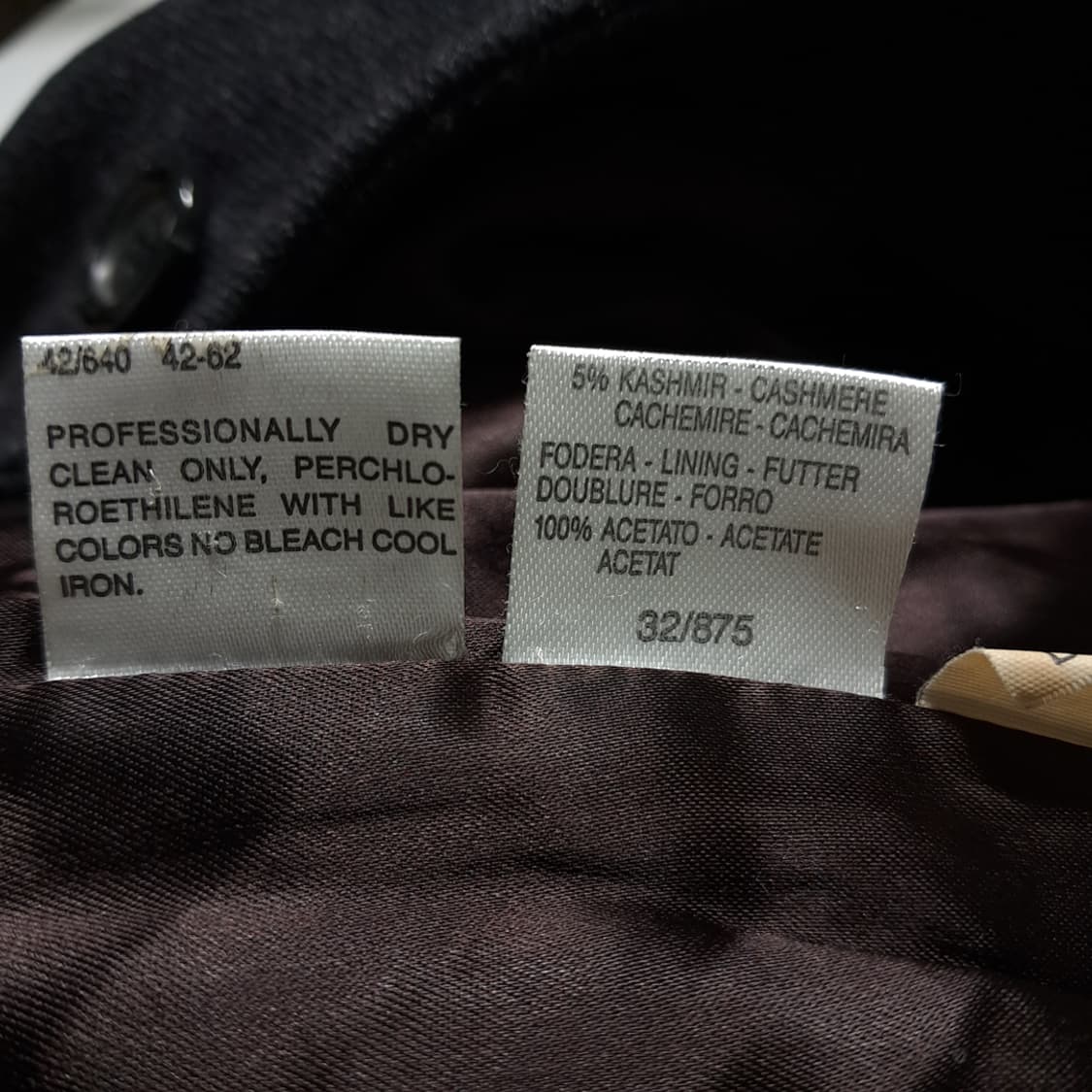 CL227 L 막스앤코 90s 이태리판 울캐시미어 차콜 롱코트 상품이미지6