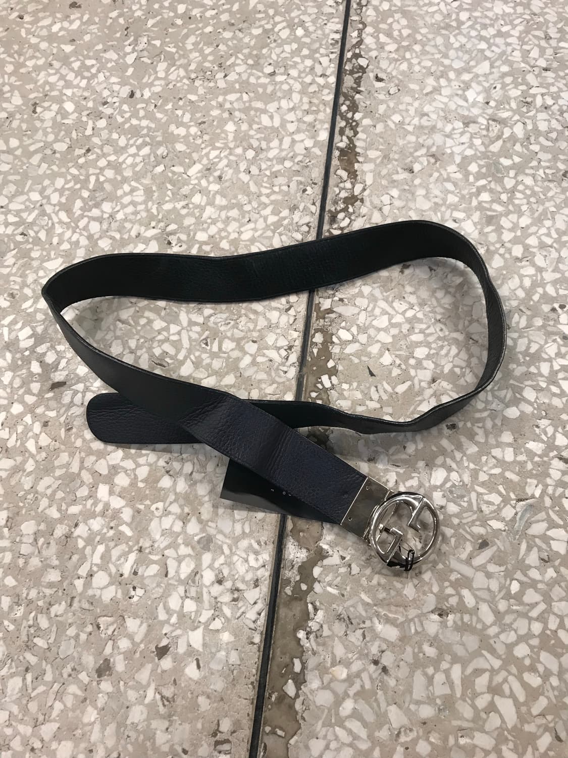 Gucci Interlocking G Leather Belt – Silv 상품이미지3