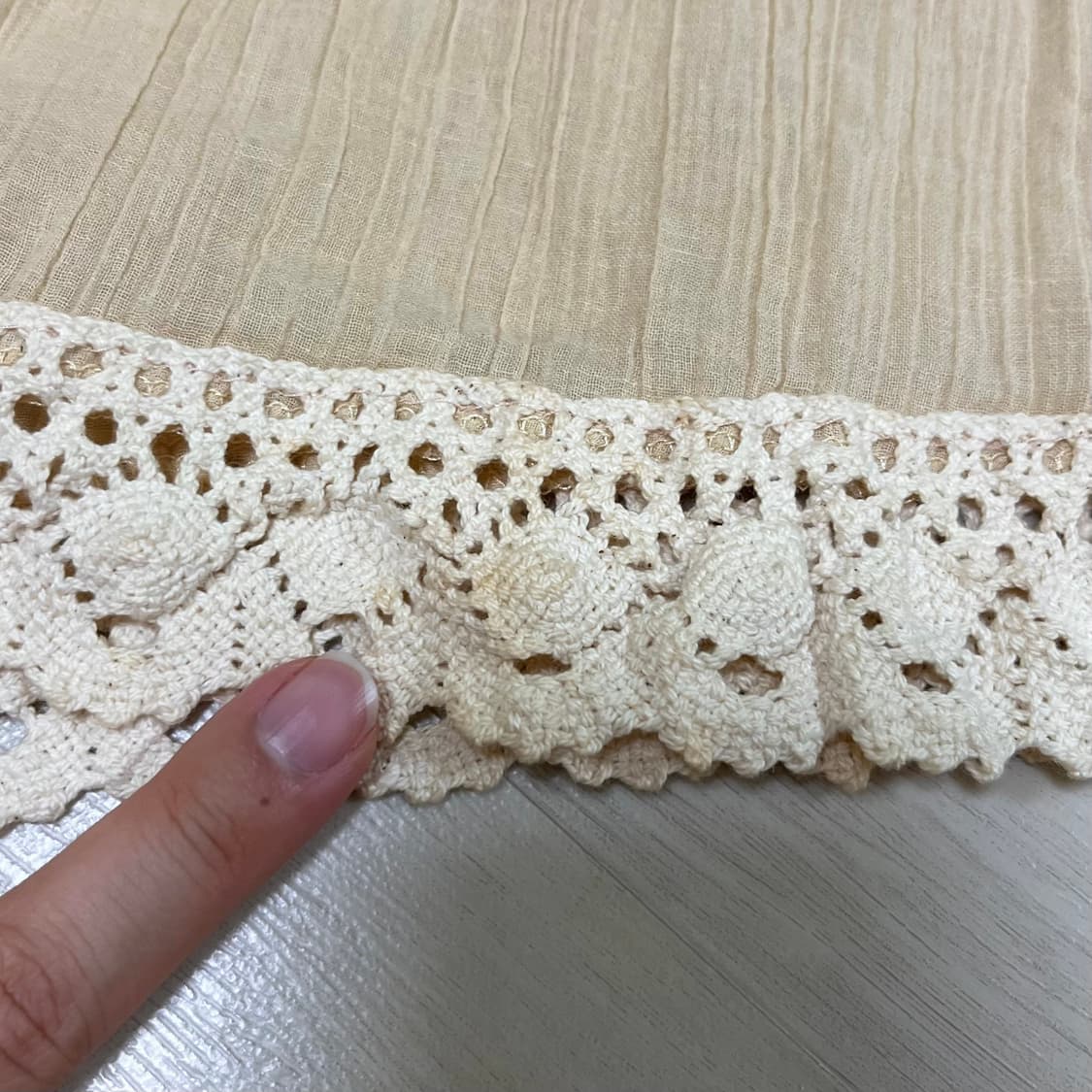 모리걸 일본 빈티지 레이스 롱스커트 상품이미지7