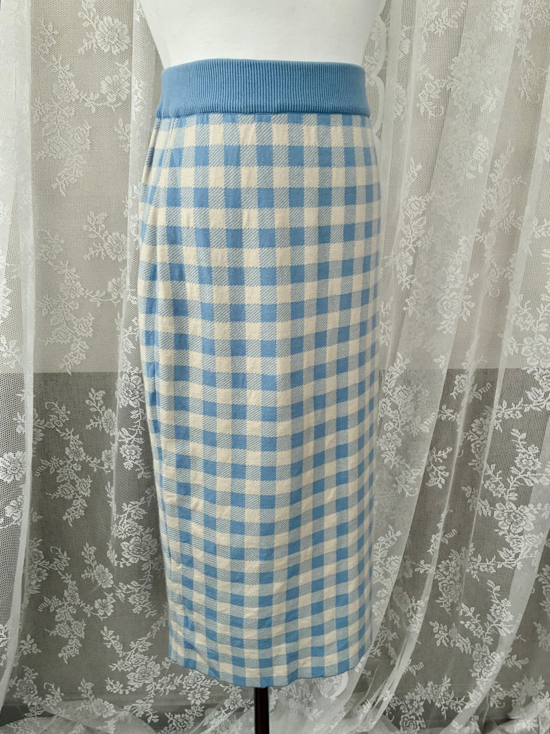 F) R2W SIHWA 시화 체크 니트 투피스 상품이미지4