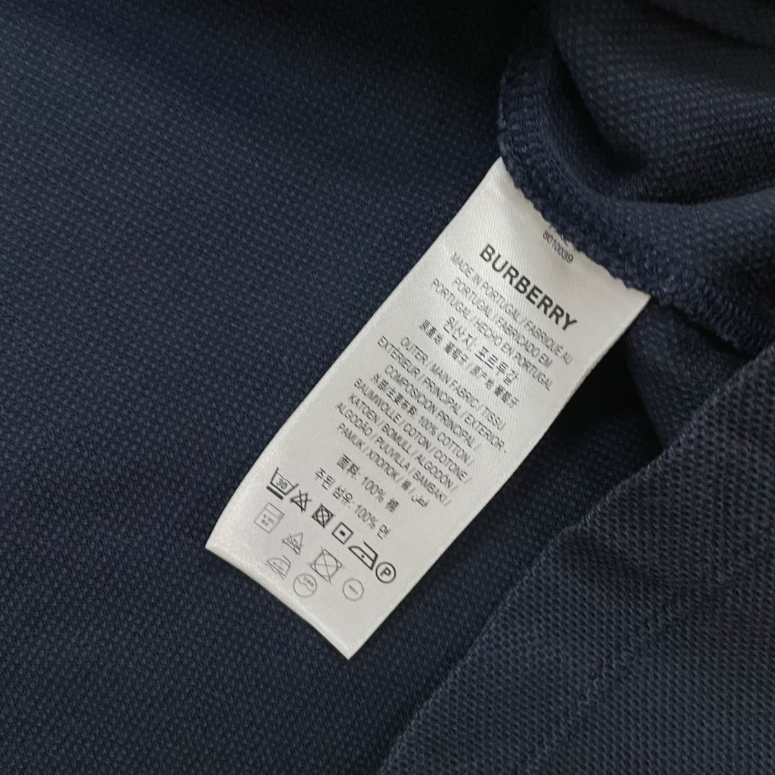 버버리 Burberry 아이콘 스트라이프 카라 반팔 티셔츠  상품이미지5