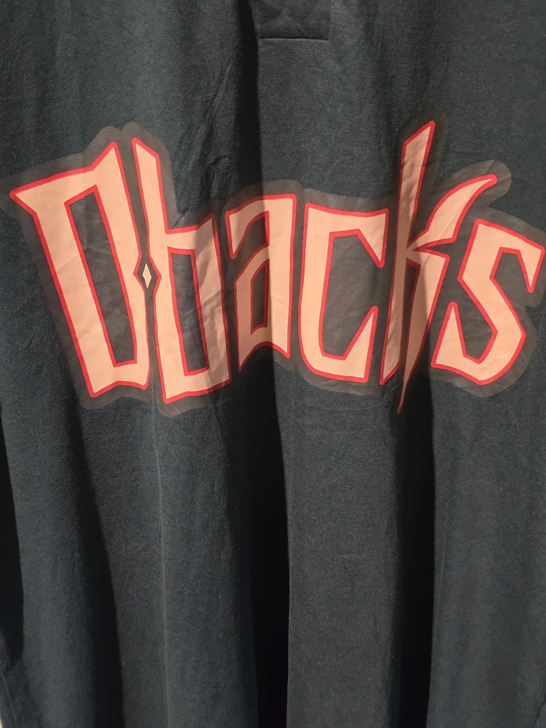 D'backs 빈티지 반팔 헨리넥 티셔츠 상품이미지3