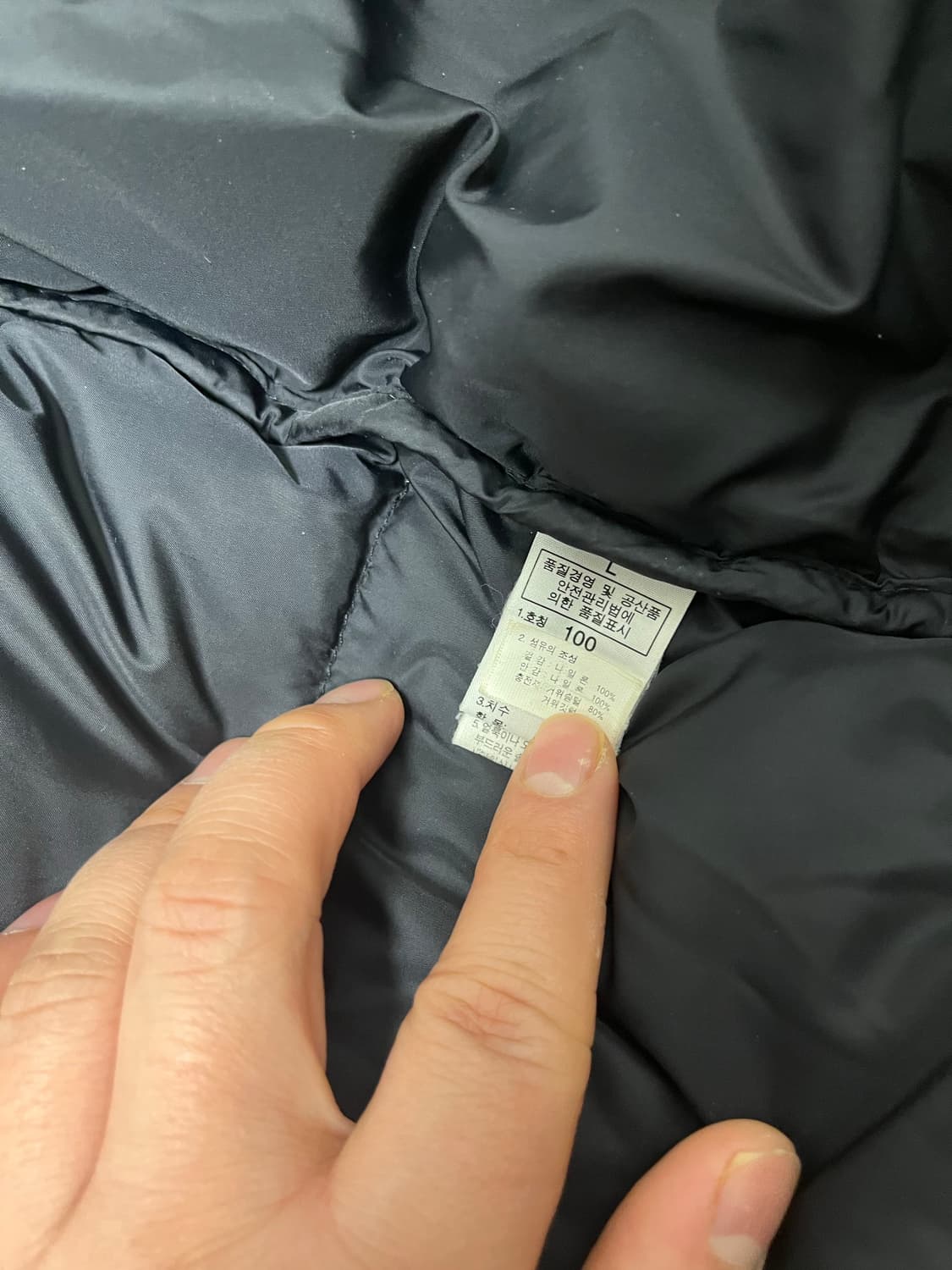 노스페이스 구형 골드윈 눕시 700 패딩 블랙 L 상품이미지5