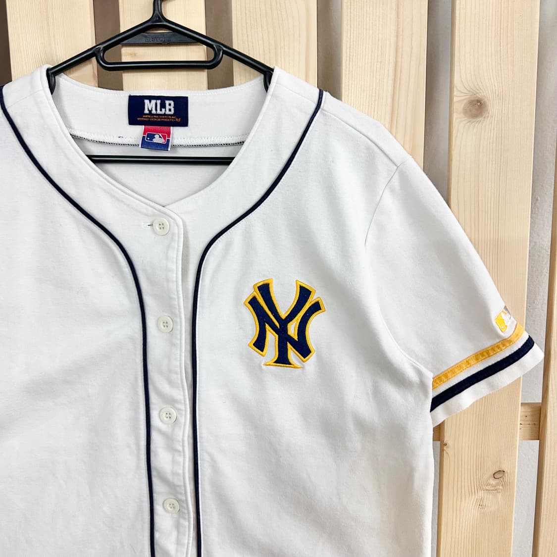 (S) MLB 뉴욕 양키스 반팔 야구 유니폼 흰색 상품이미지4
