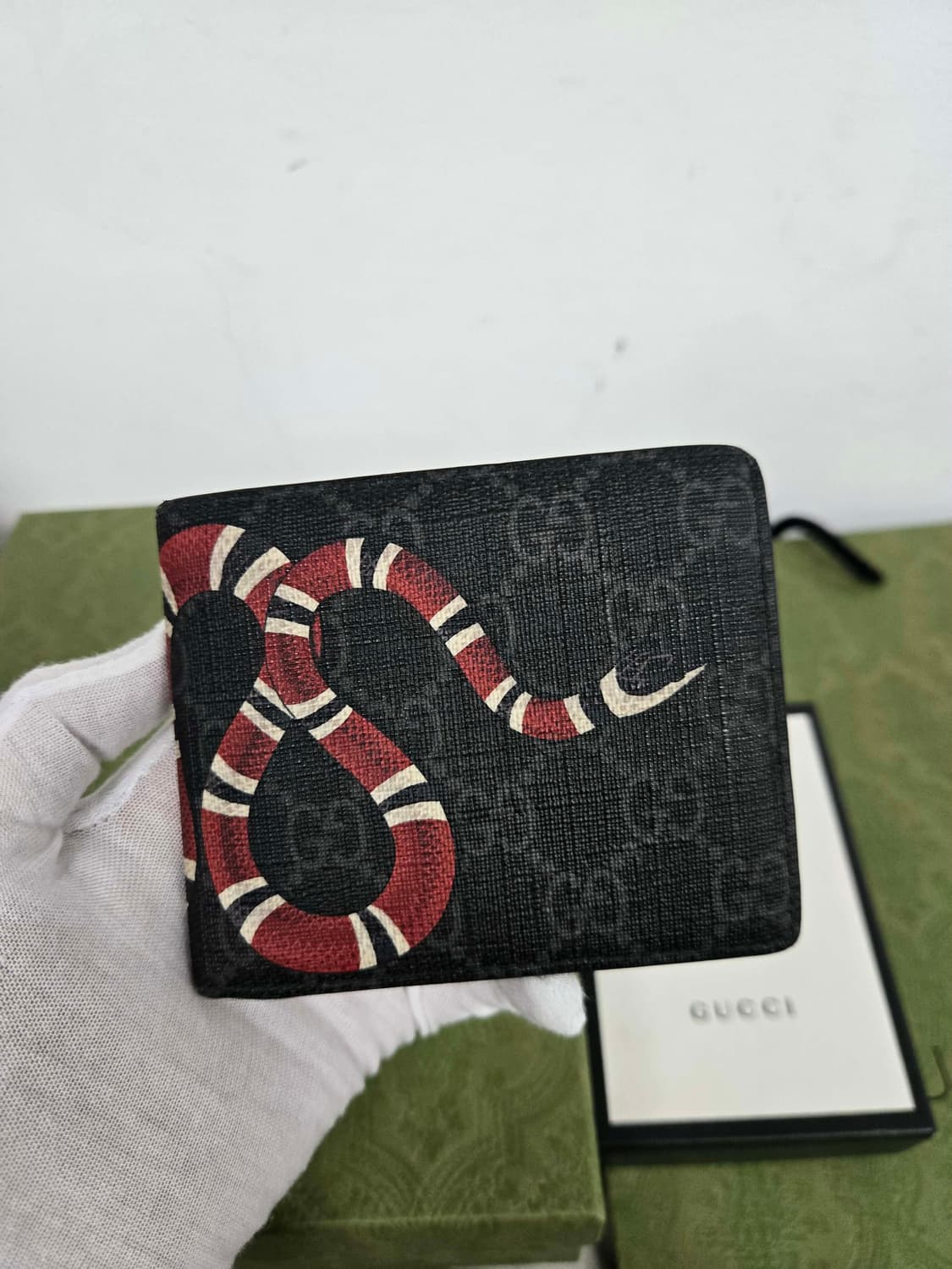 [보증서 정품] 구찌 킹스네이크 반지갑 상품이미지5