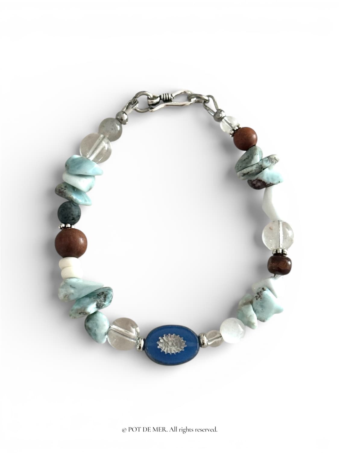 블루 라리마 마레 원석 팔찌 상품이미지1