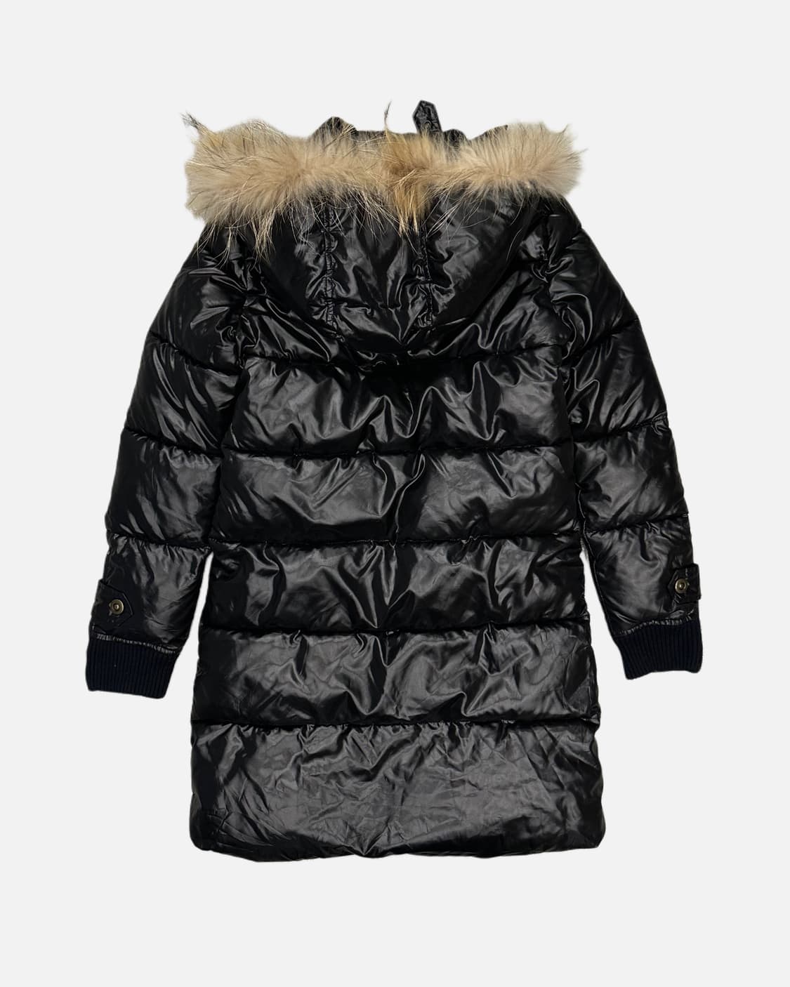 punk black fur hood padding 상품이미지5