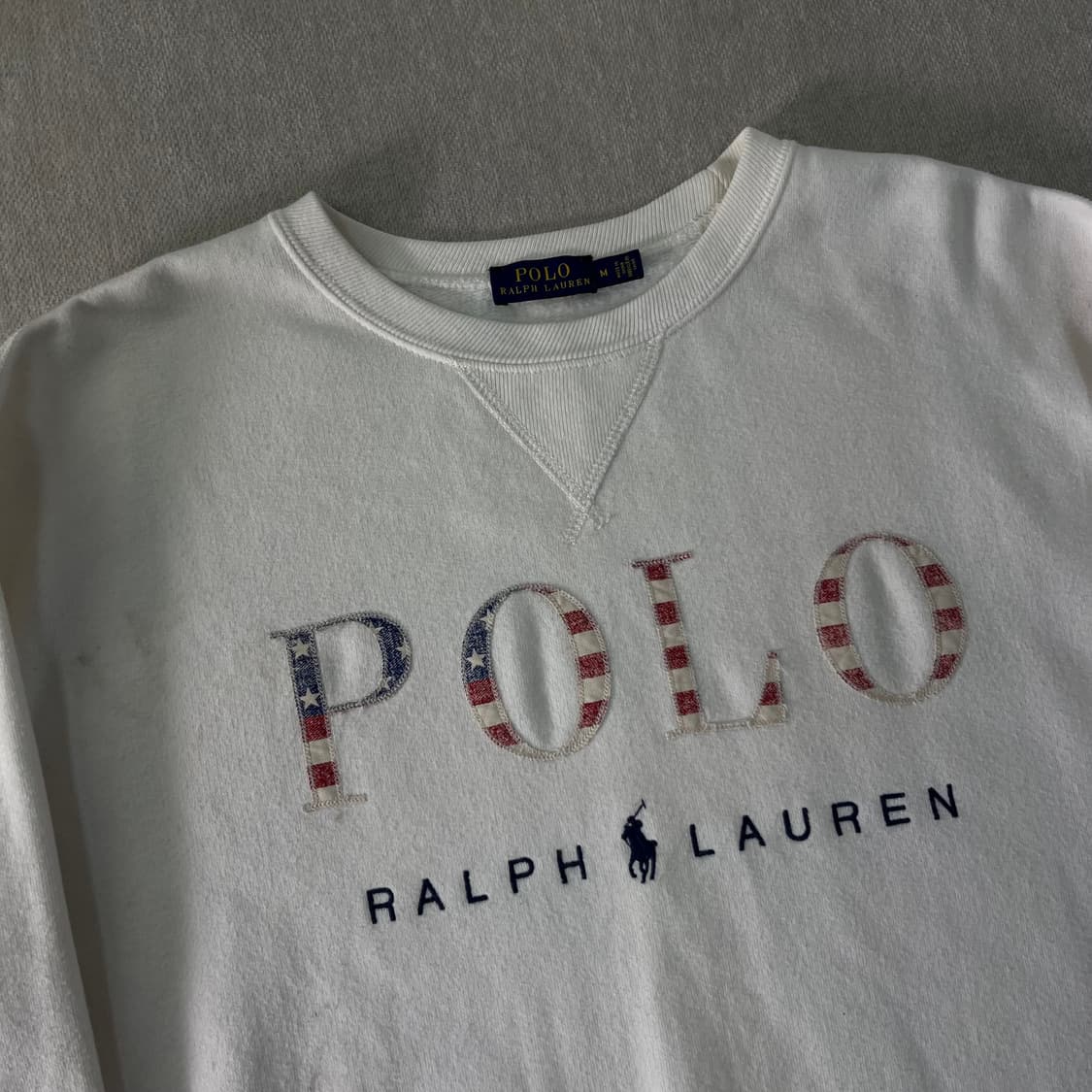 W 95 폴로랄프로렌 성조기 빅로고 맨투맨 상품이미지2