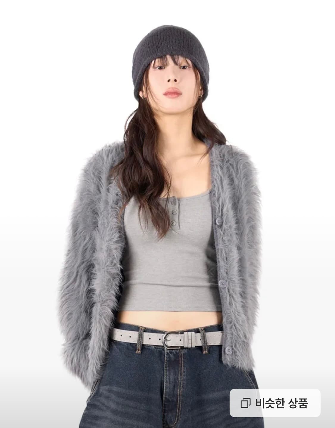 릿킴 퍼 가디건 상품이미지1