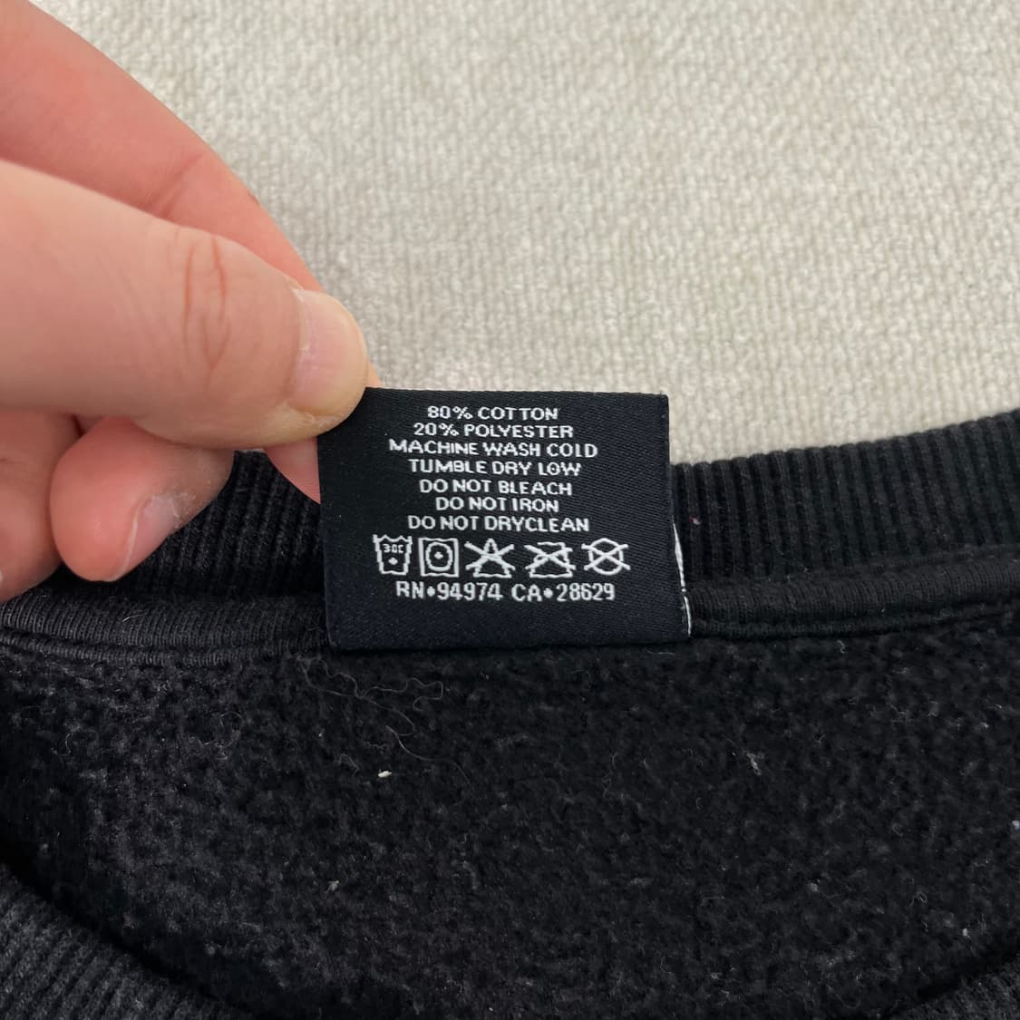 100 스투시 베이직 맨투맨 상품이미지4