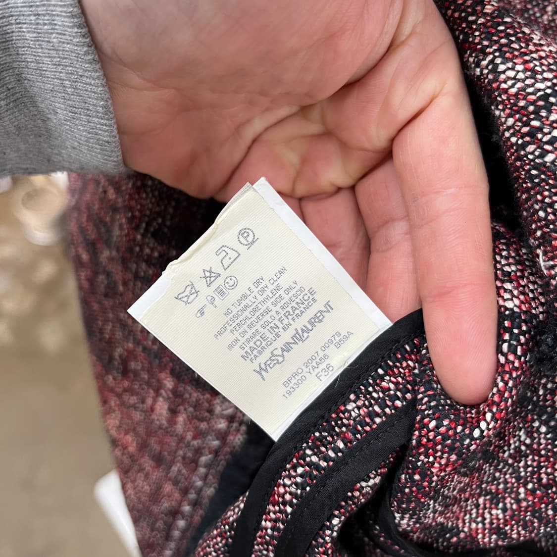 입생로랑 트위드 탑 36 상품이미지4