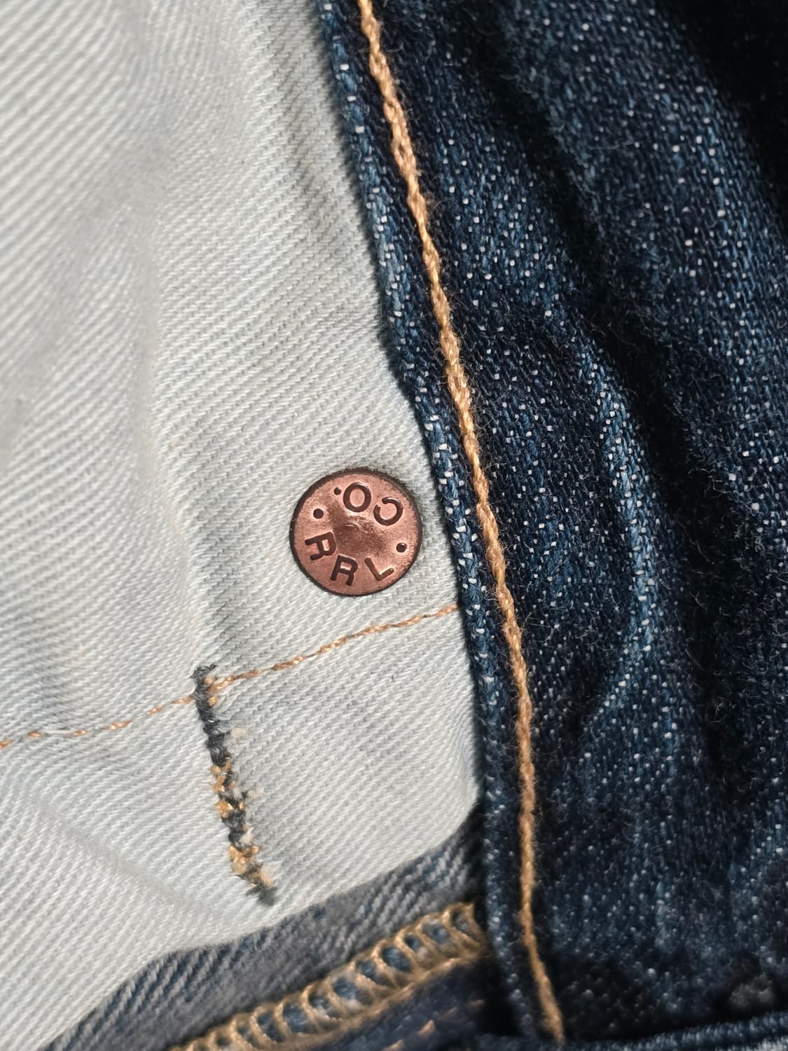 rrl 더블알엘 워싱 데님 슬림 내로우 32/30 상품이미지6