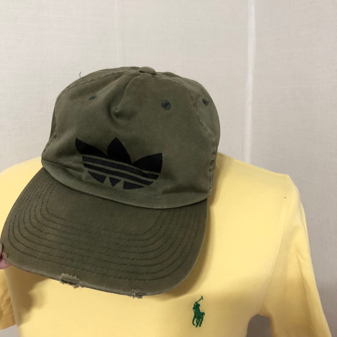 아디다스 카키 빅로고 캡  상품이미지1
