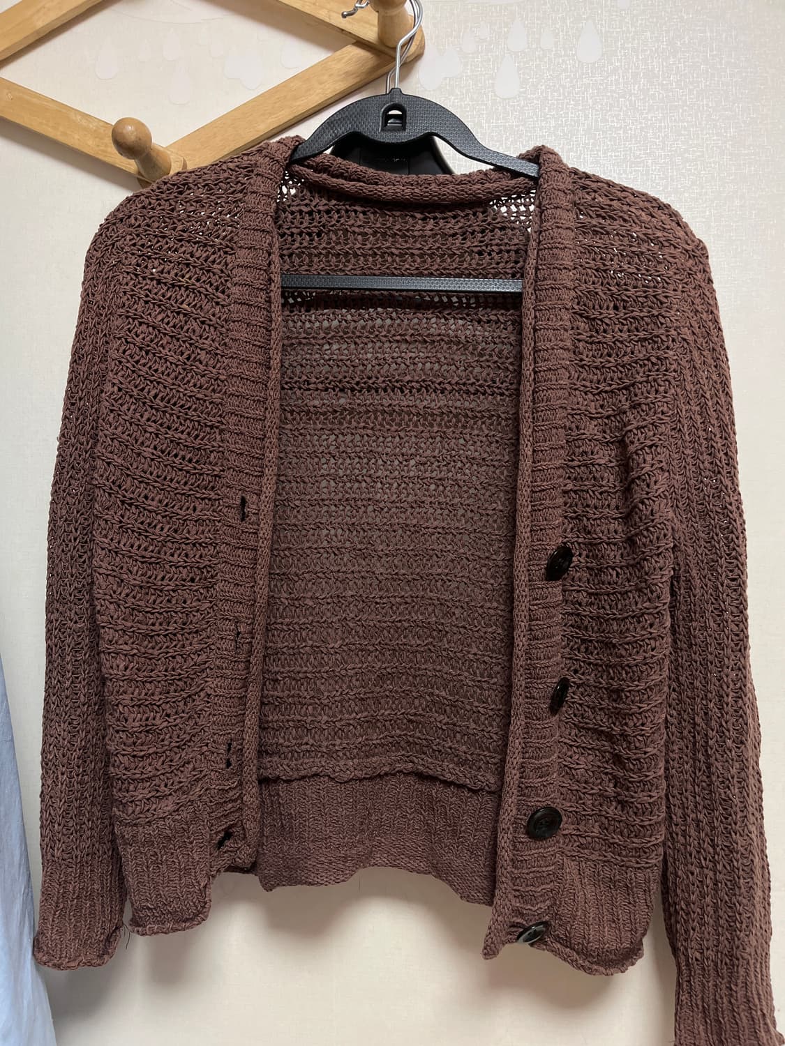 갈색 가디건 3000 상품이미지1