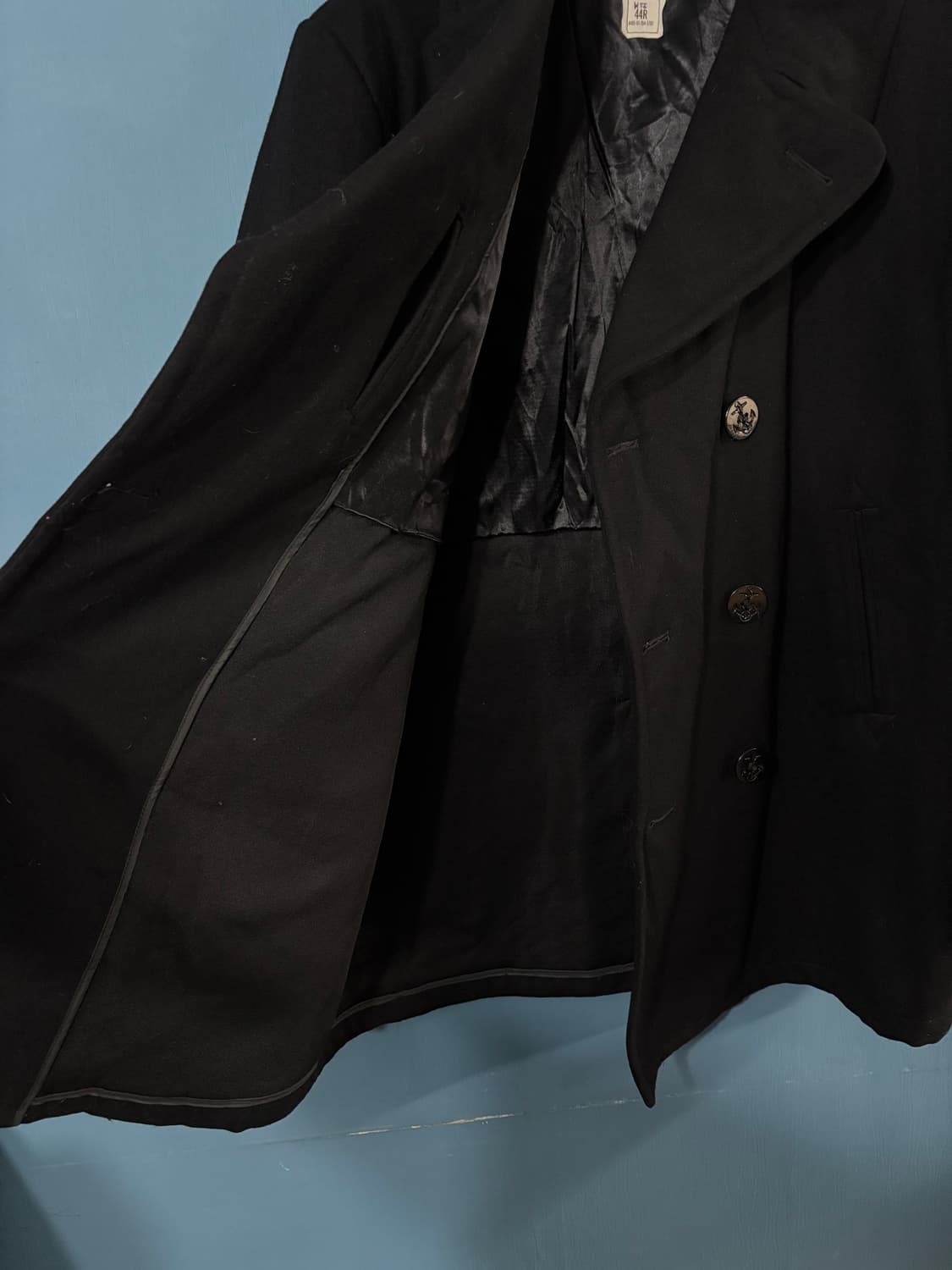 90's USN 6 Button Pea overcoat. 상품이미지8