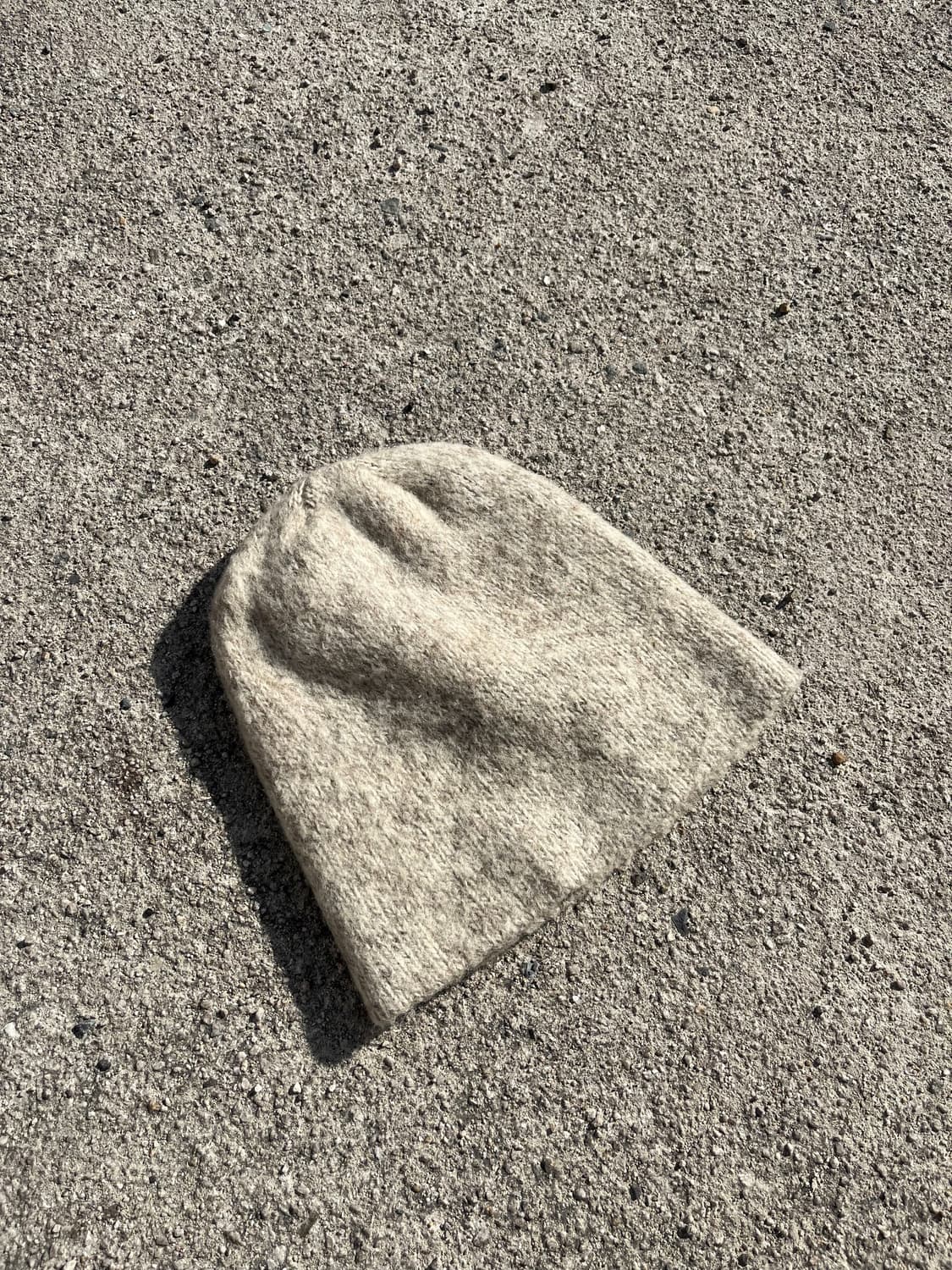 Vintage (Made in Usa) 울혼방 아이보리 비니  상품이미지1