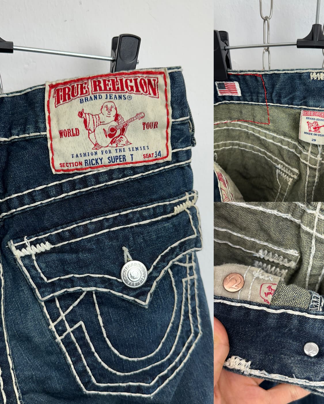 True Religion Ricky Super T Straight Den 상품이미지9