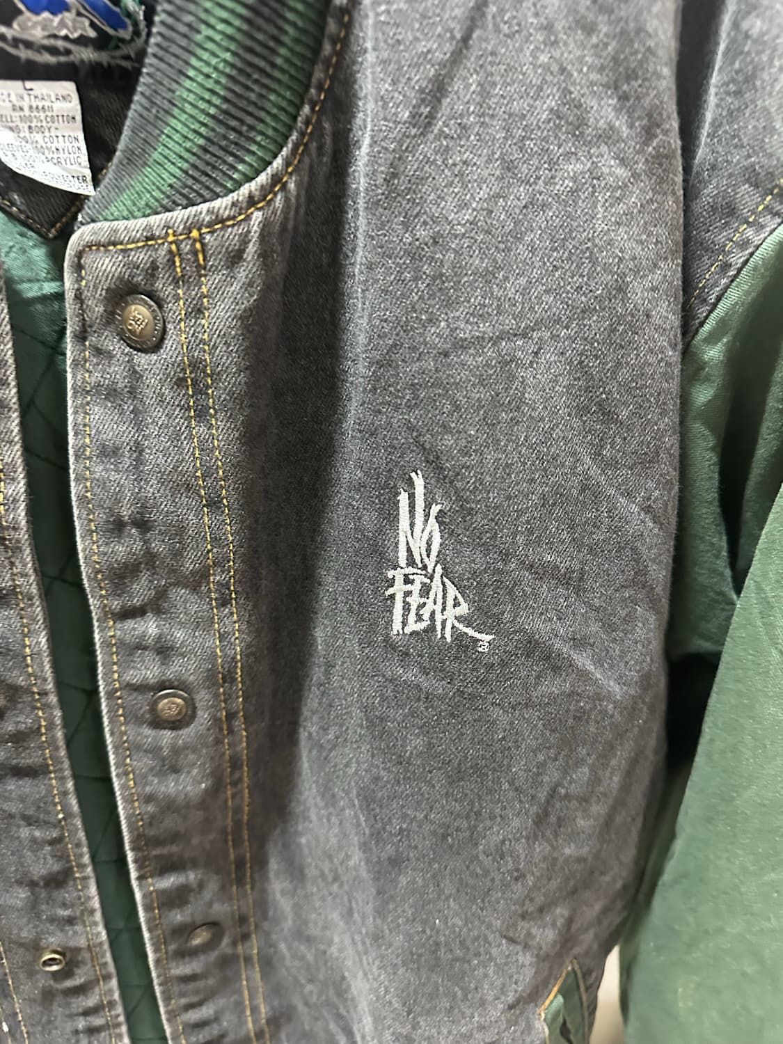 No fear 워크자켓 L 그린블랙 상품이미지2