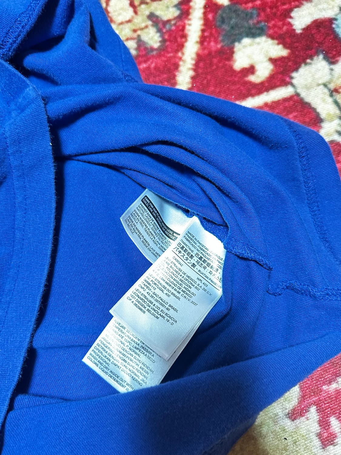 리바이스 블루 반팔 티셔츠 S 상품이미지3