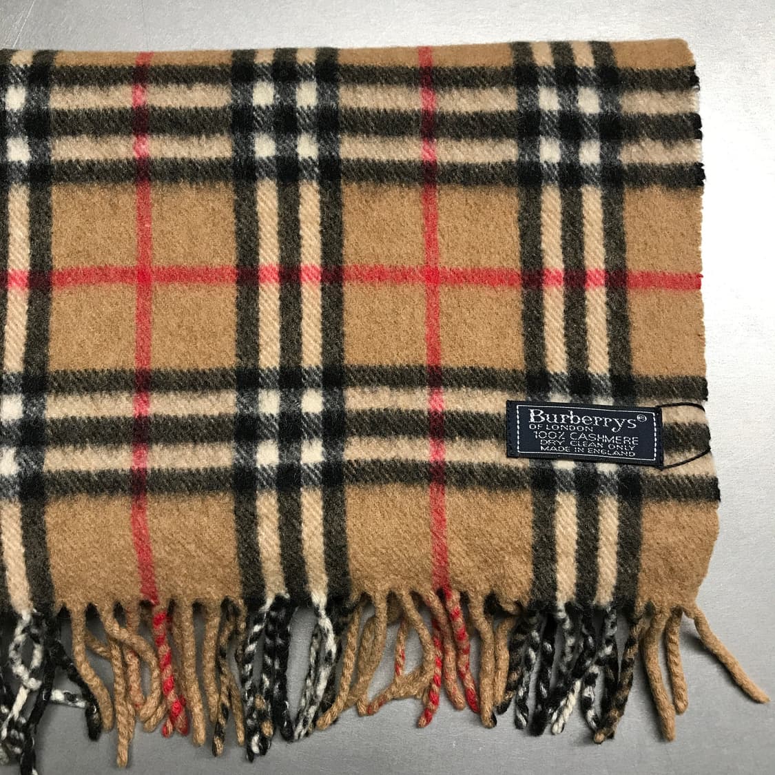버버리 정품 캐시미어 머플러 베이지 상품이미지3