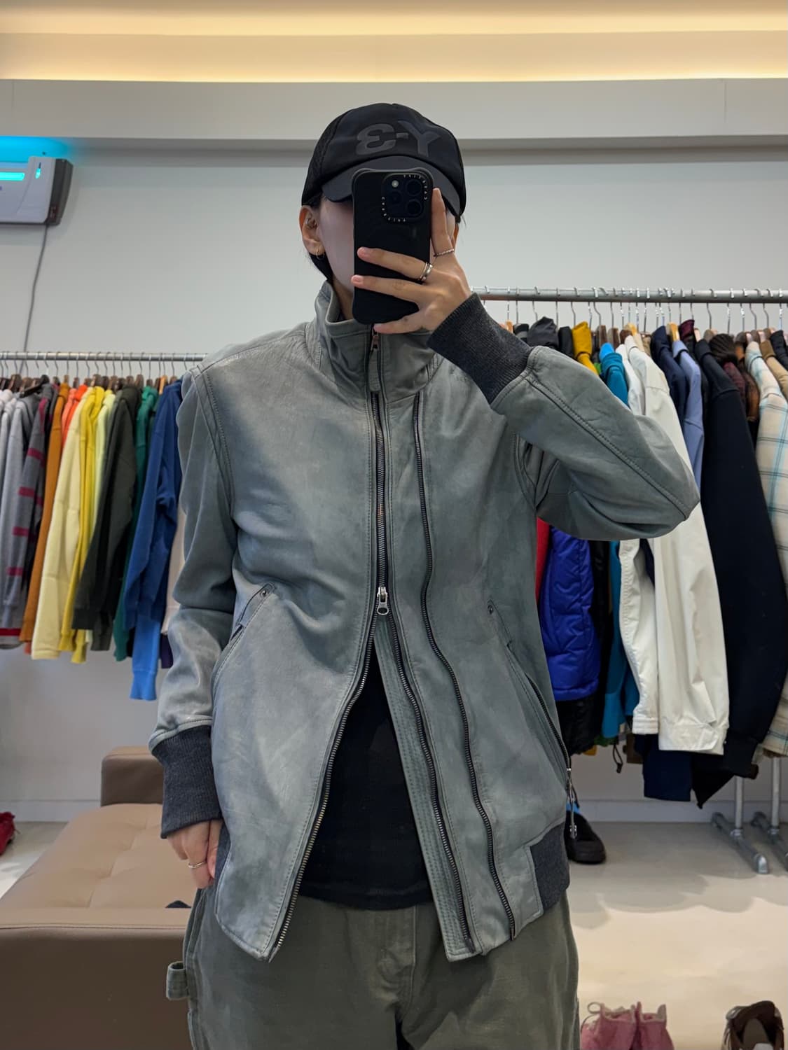 솔리드옴므 투웨이 램스킨 자켓 상품이미지8