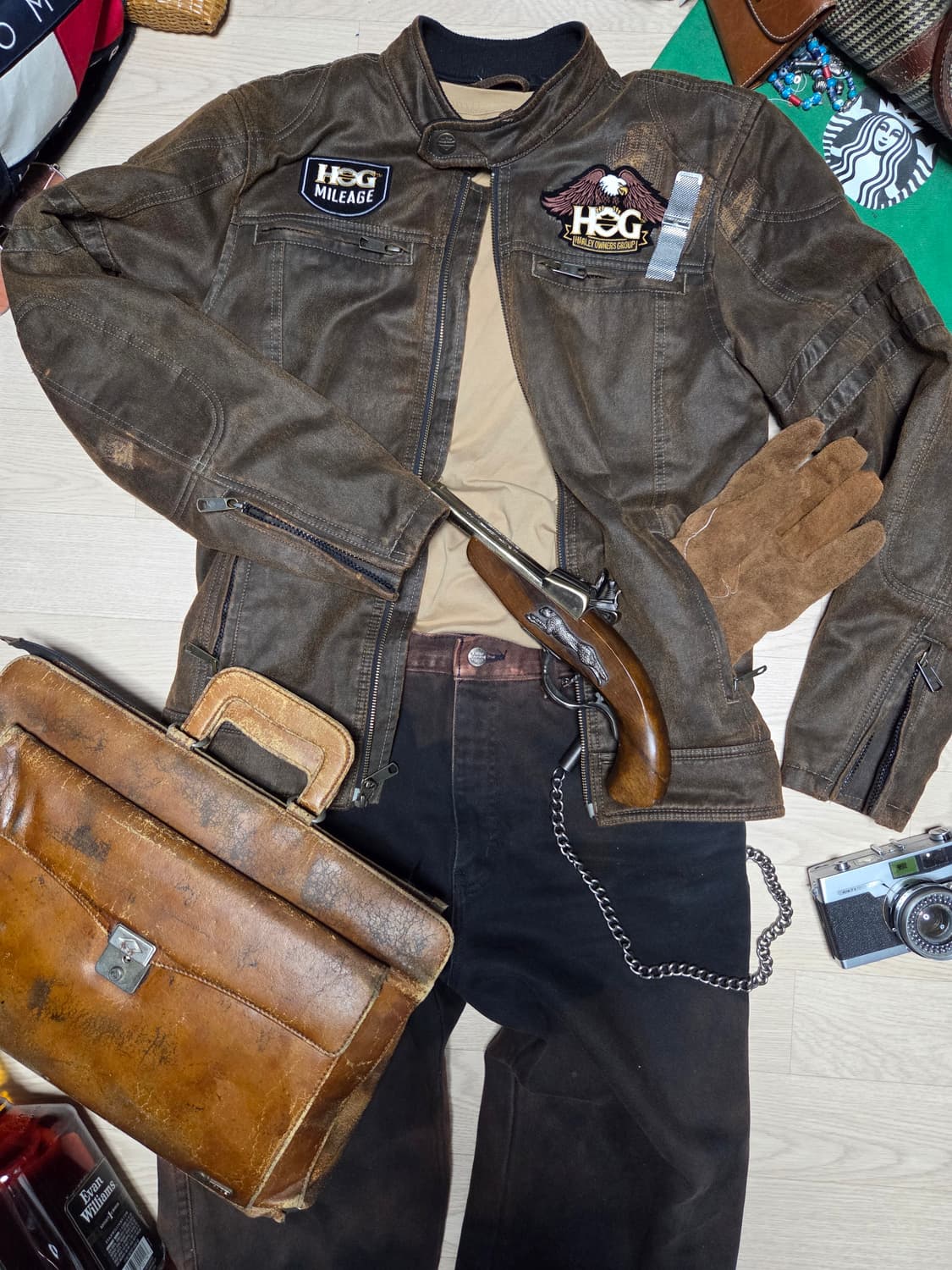 HARLEY DAVIDSON 데미지 라이더 자켓 바이커 점퍼  상품이미지2