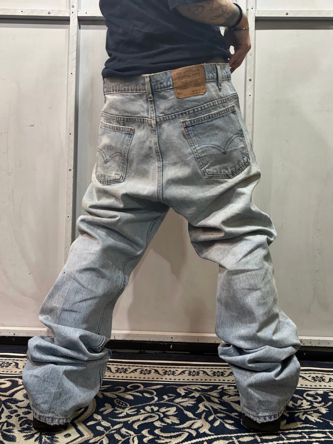 90s🇺🇸LEVIS 517 U.S.A denim boots cut  상품이미지5