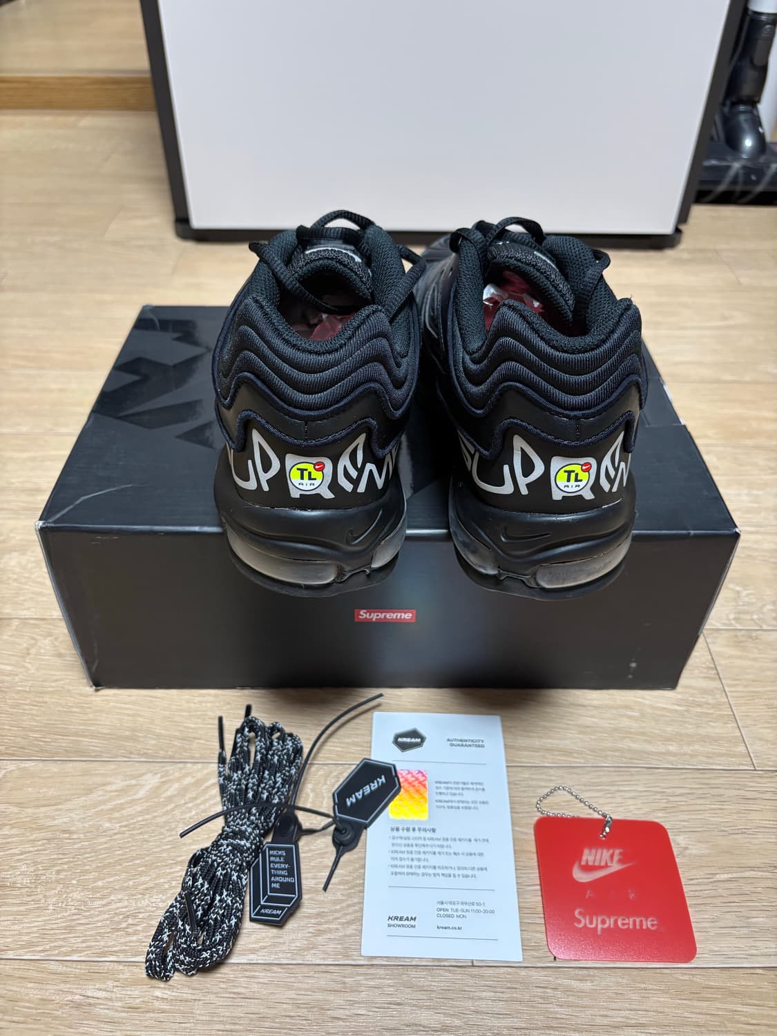 슈프림 에어맥스 98 TL 블랙 280 상품이미지7