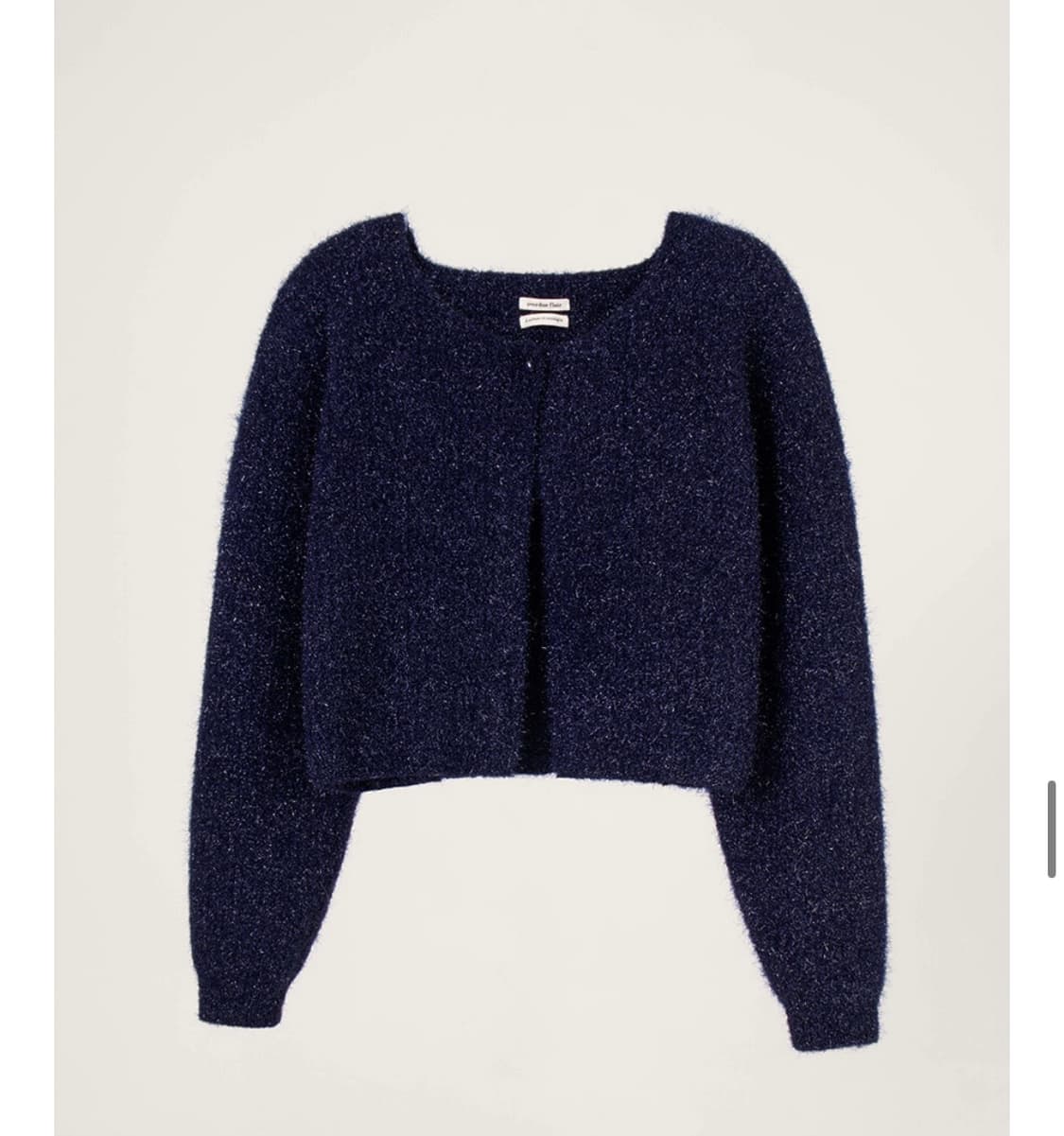 오버듀플레어 글리터 가디건 네이비 상품이미지3