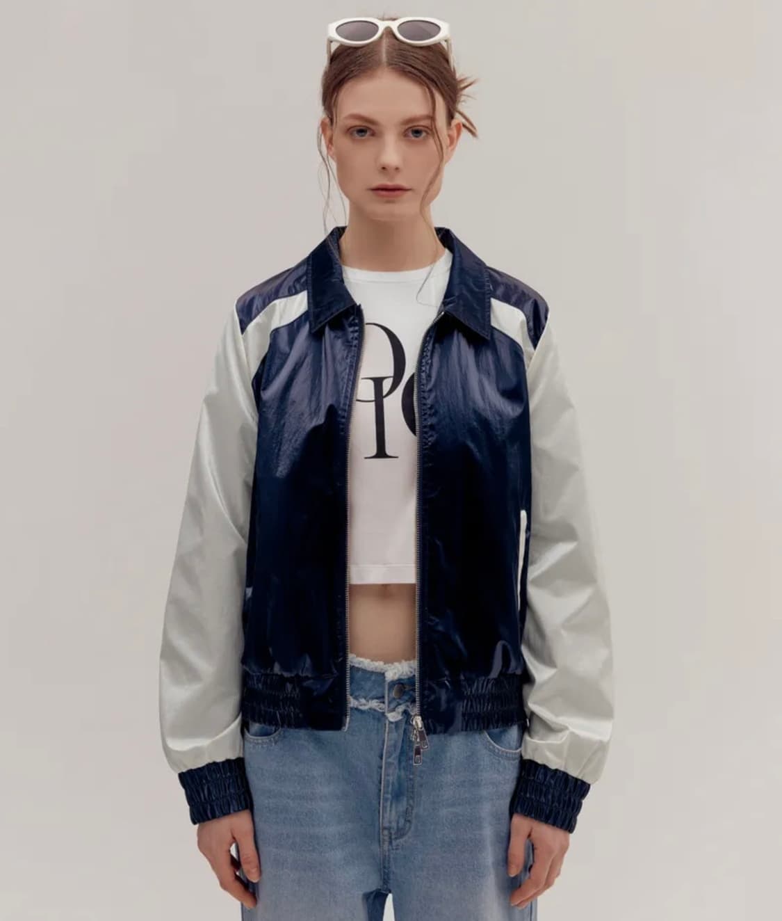 O!Oi COLLECTION 오오아이컬렉션 코팅 점퍼 NAVY 상품이미지8