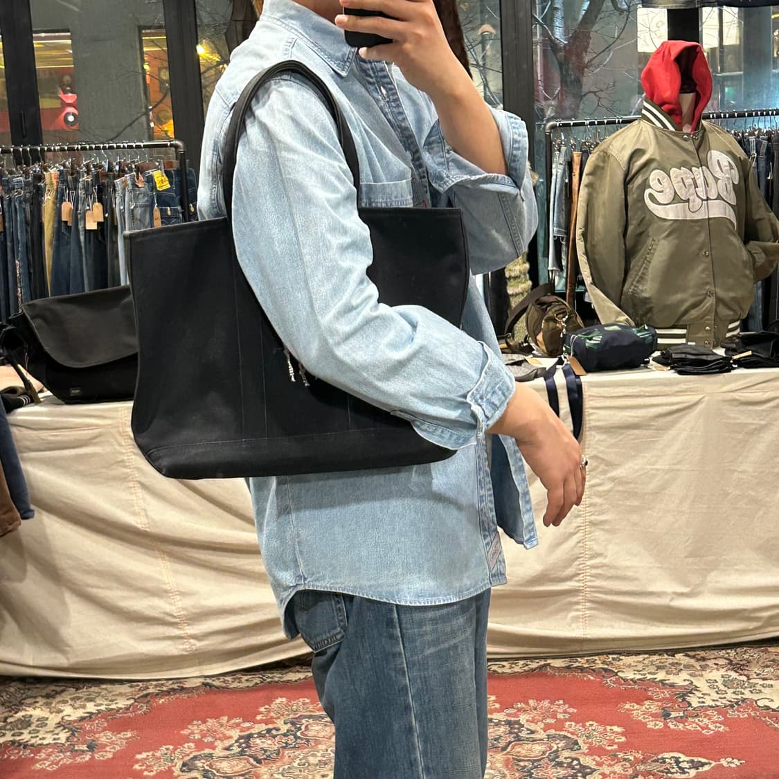 폴로 랄프로렌 빅포니 캔버스 토트백 숄더백 상품이미지10