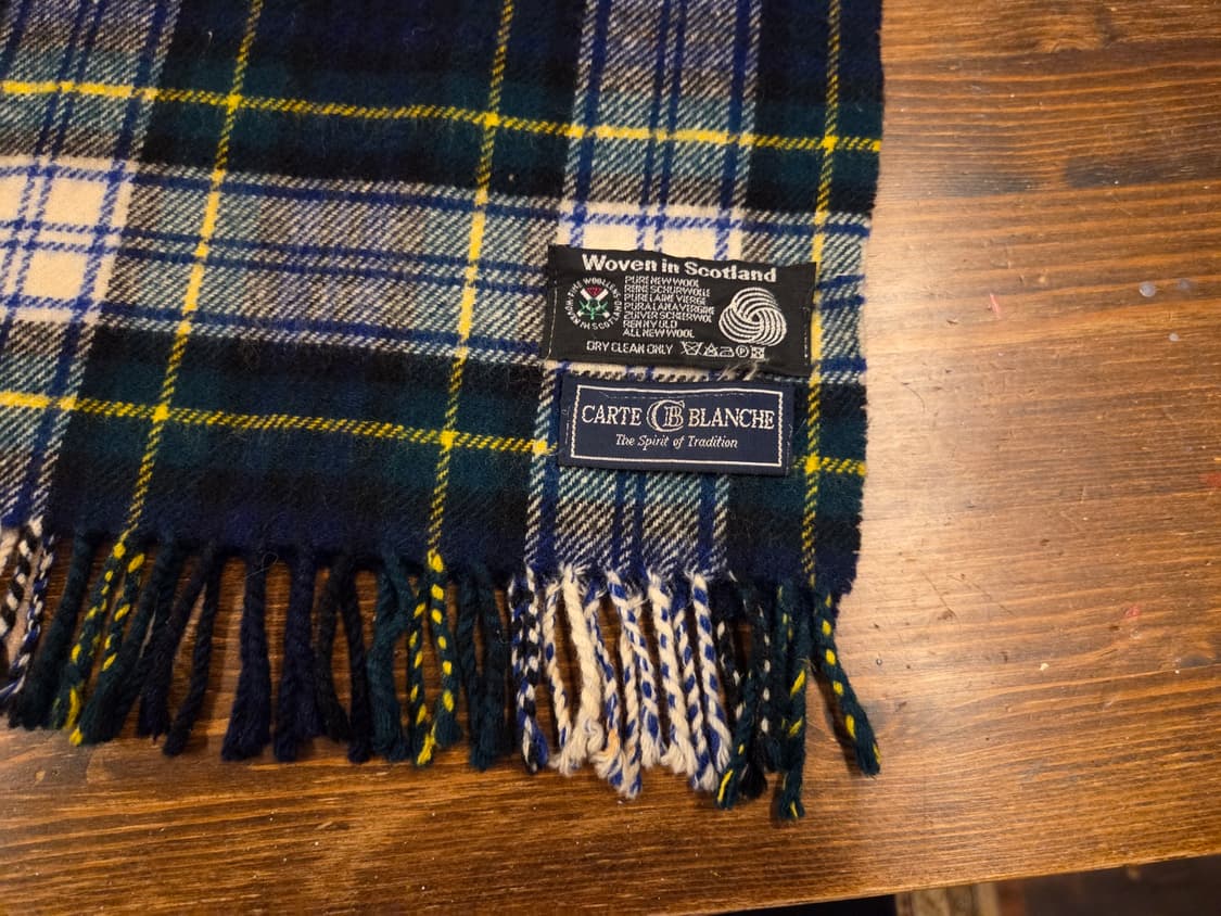 까르트 블랑쉐 타탄체크 머플러 상품이미지4