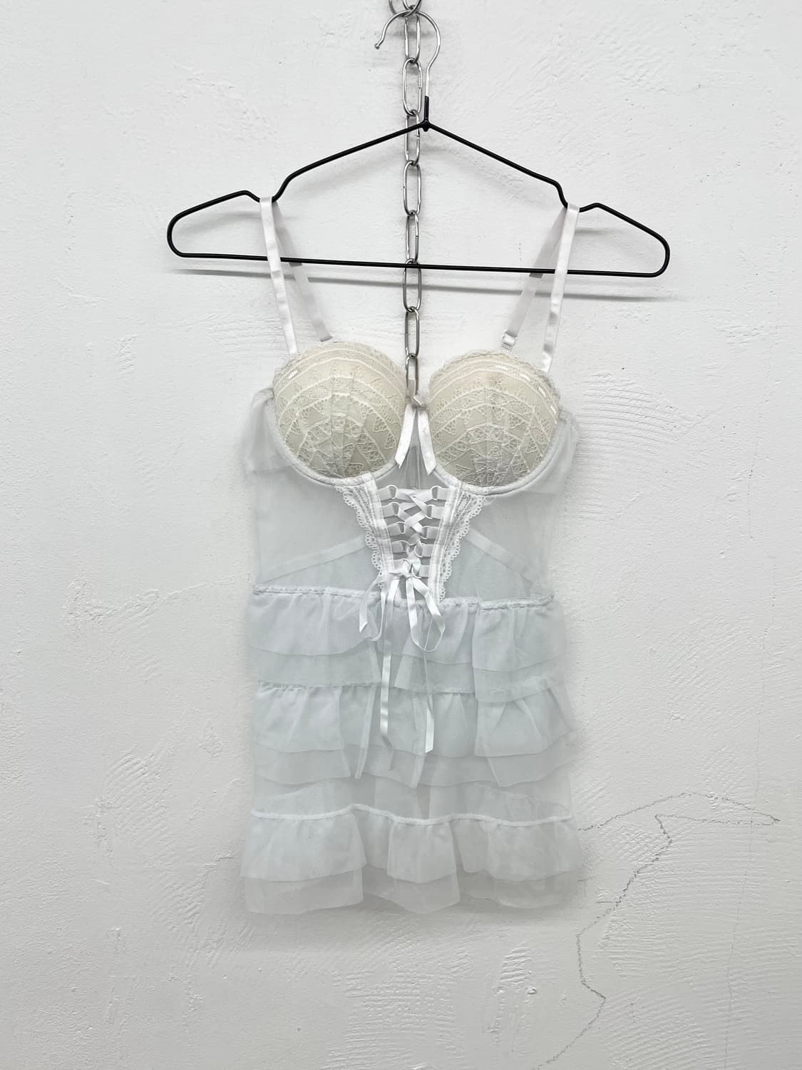 화이트 엔젤 시어 프릴 코르셋 상품이미지4